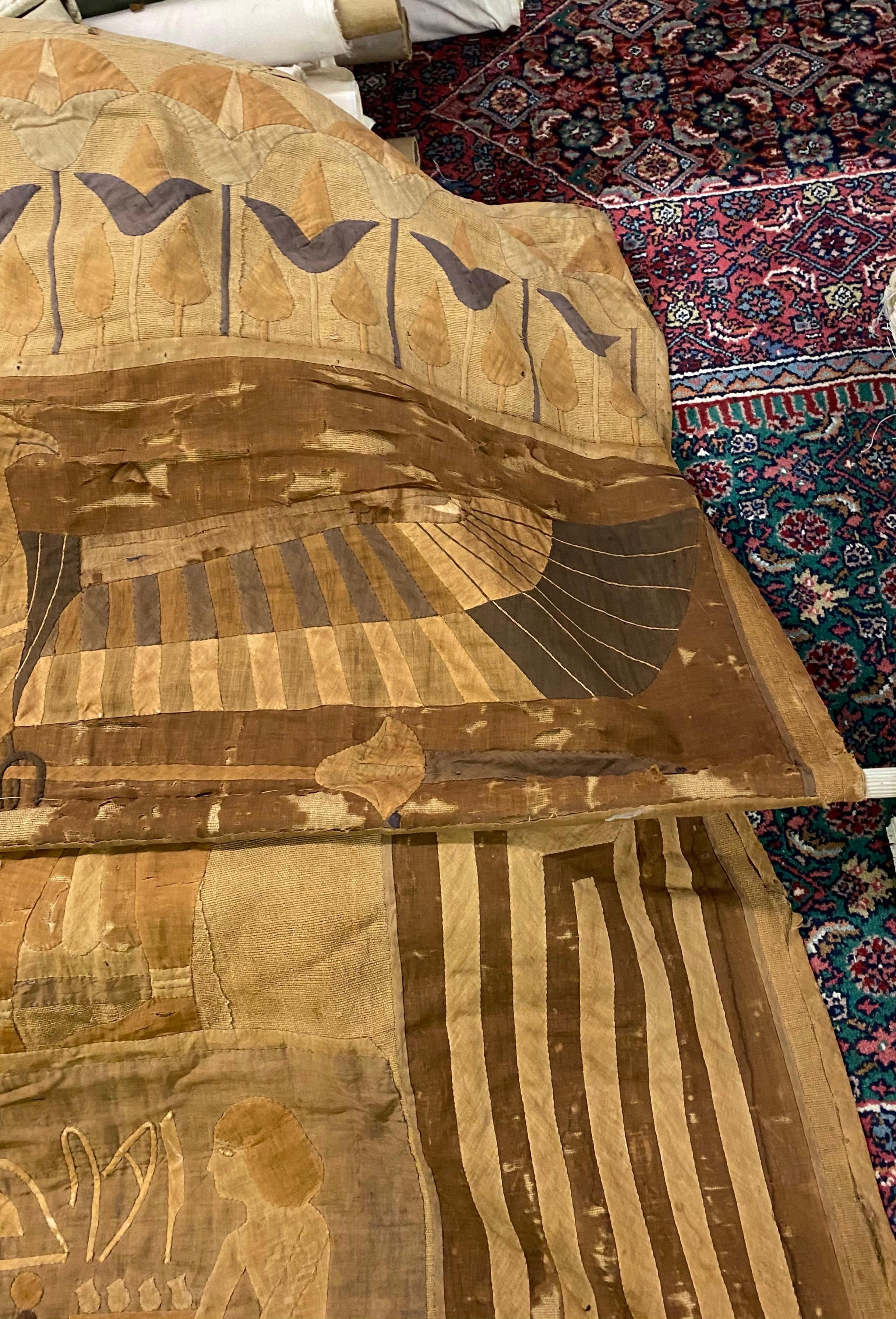 Antique Egyptian French Textile Tapestry For Sale 9