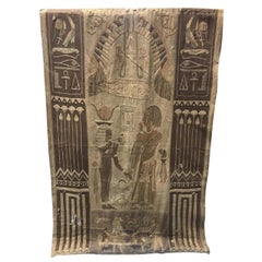 Antique Egyptian French Textile Tapestry