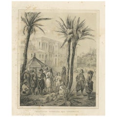 Antike ägyptische Infanterie-Garde-Szene aus Maximilian in Bayern, 1846