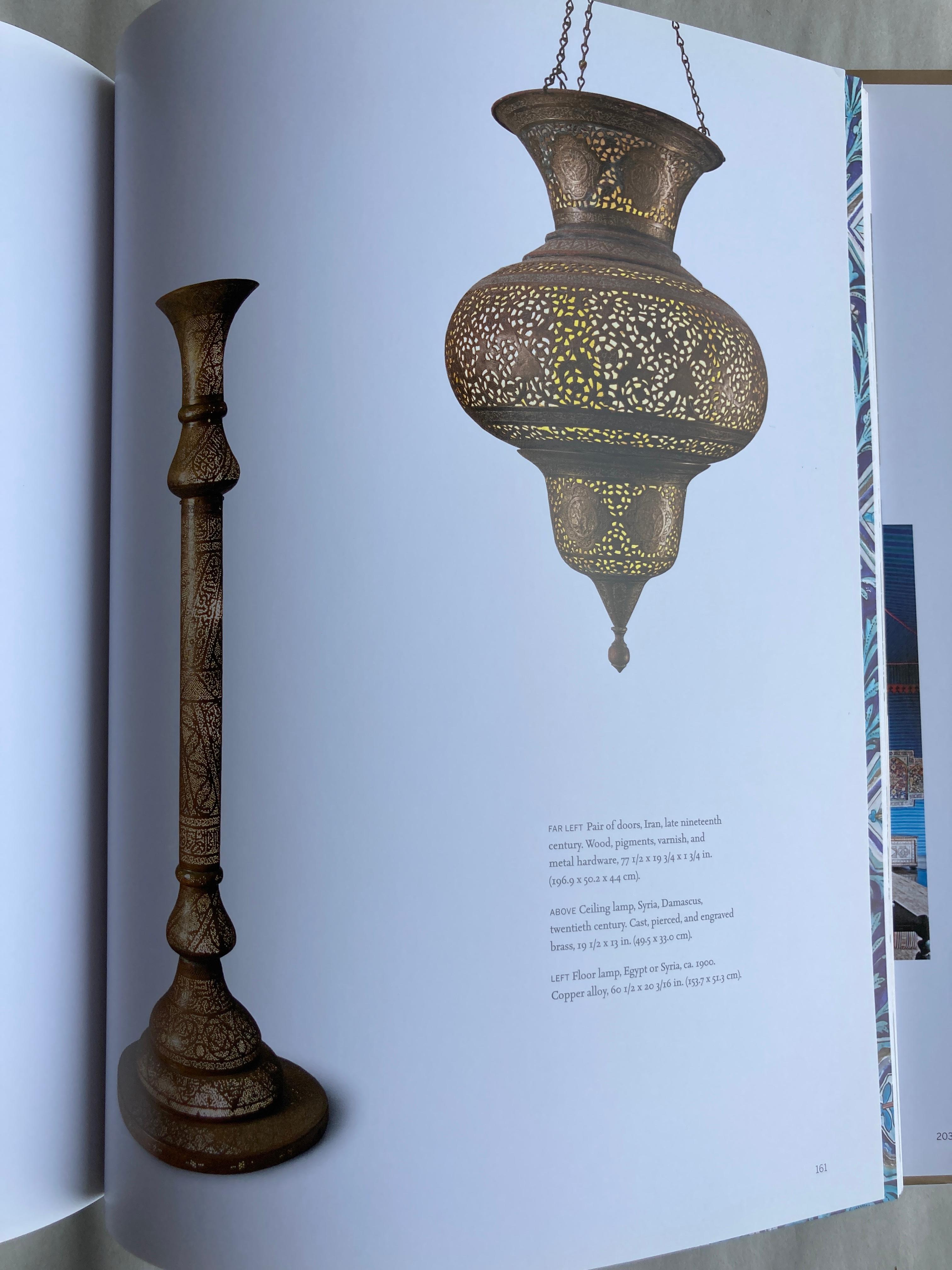 Antique Egyptian Middle Eastern Brass Candleholder Floor Lamp For Sale 3