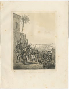 Antique Egyptian Regular Cavalry on the Nile from Maximilian in Bavaria, 1846