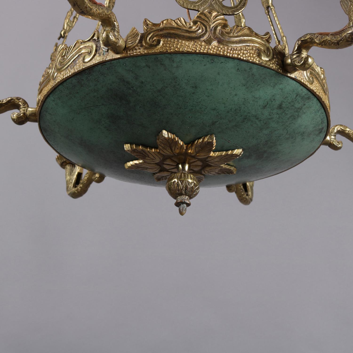 egyptian chandelier antique