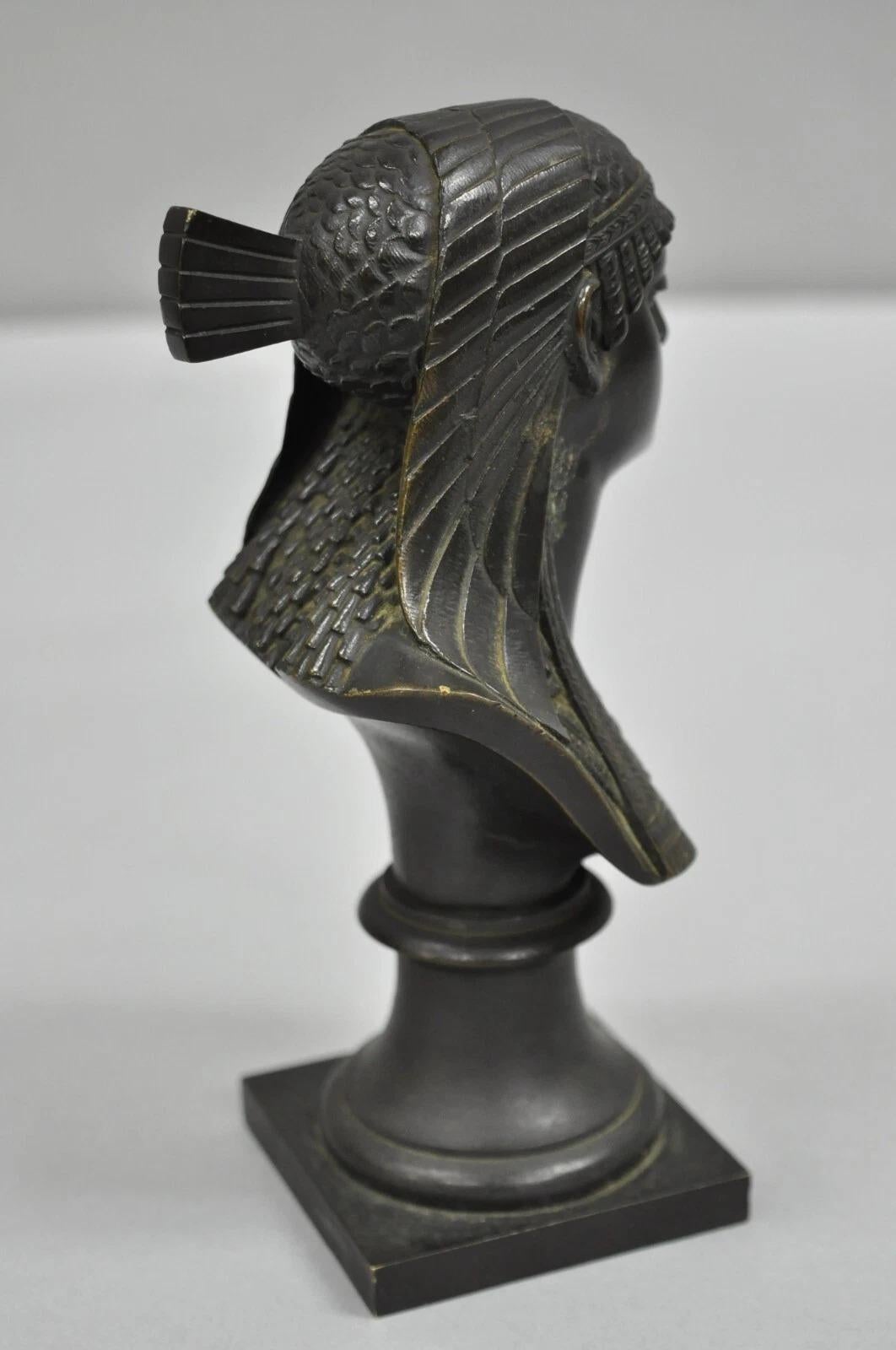 Buste de Pharaon en bronze de 7