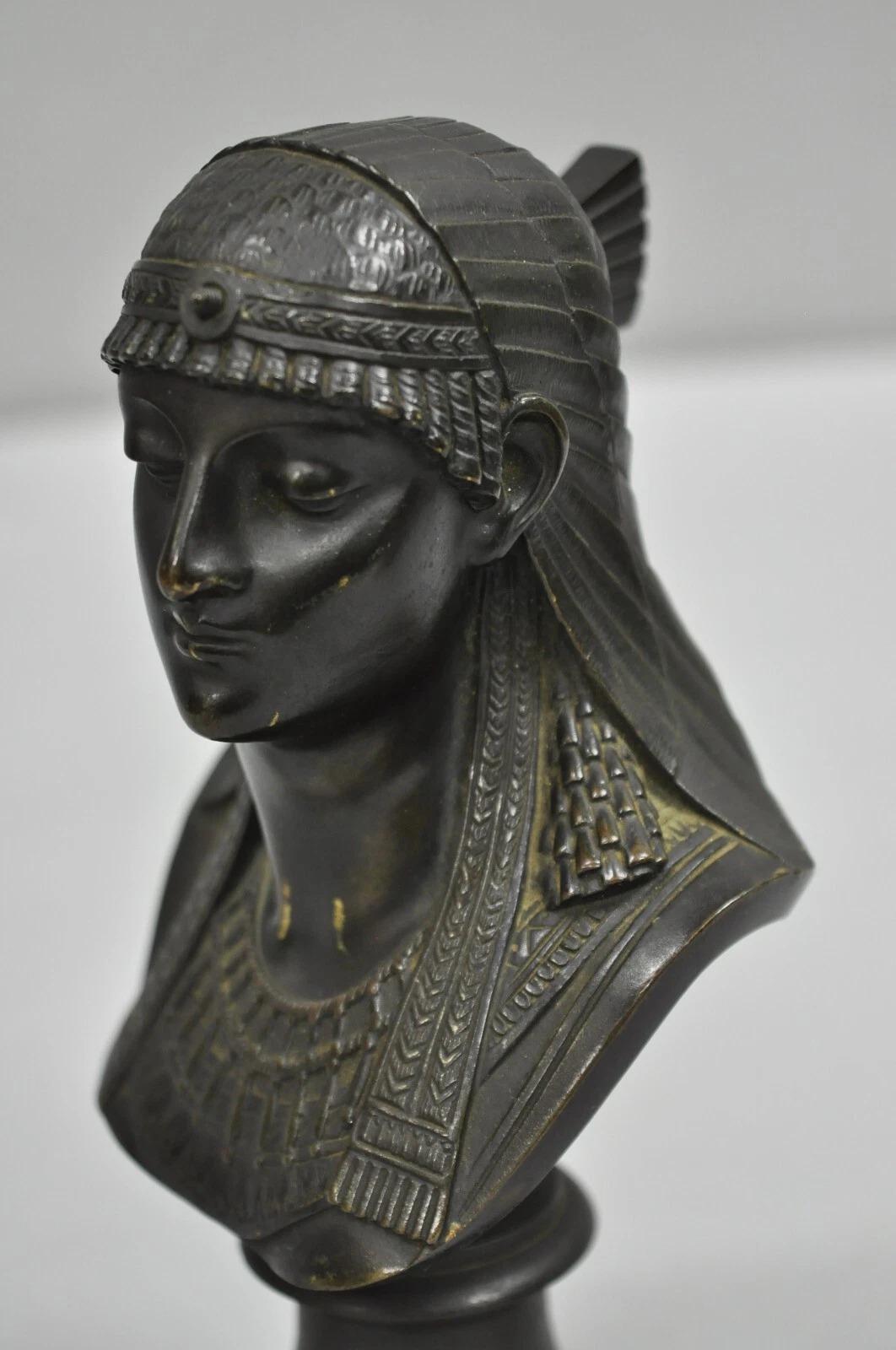 Buste de Pharaon en bronze de 7