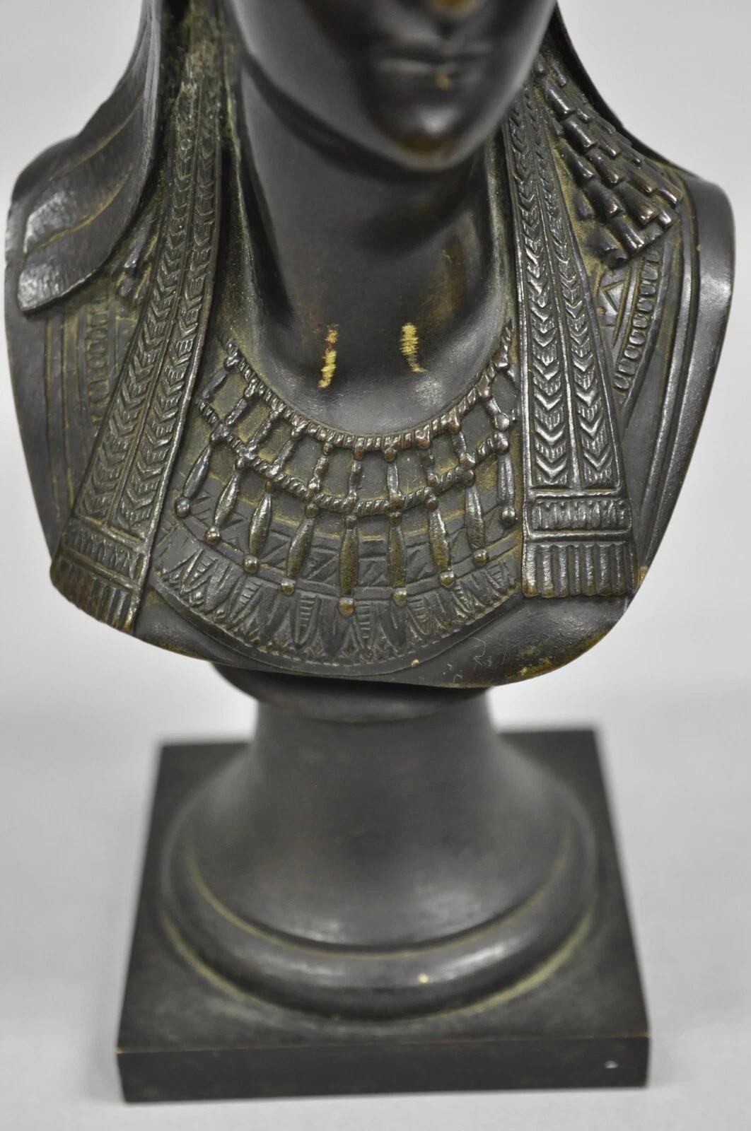 Buste de Pharaon en bronze de 7