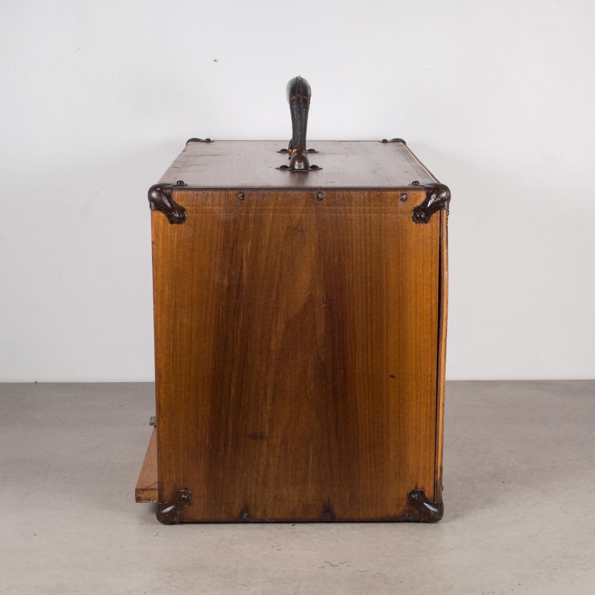 North American Antique Eight-Drawer Oak Machinist's Chest, circa 1940