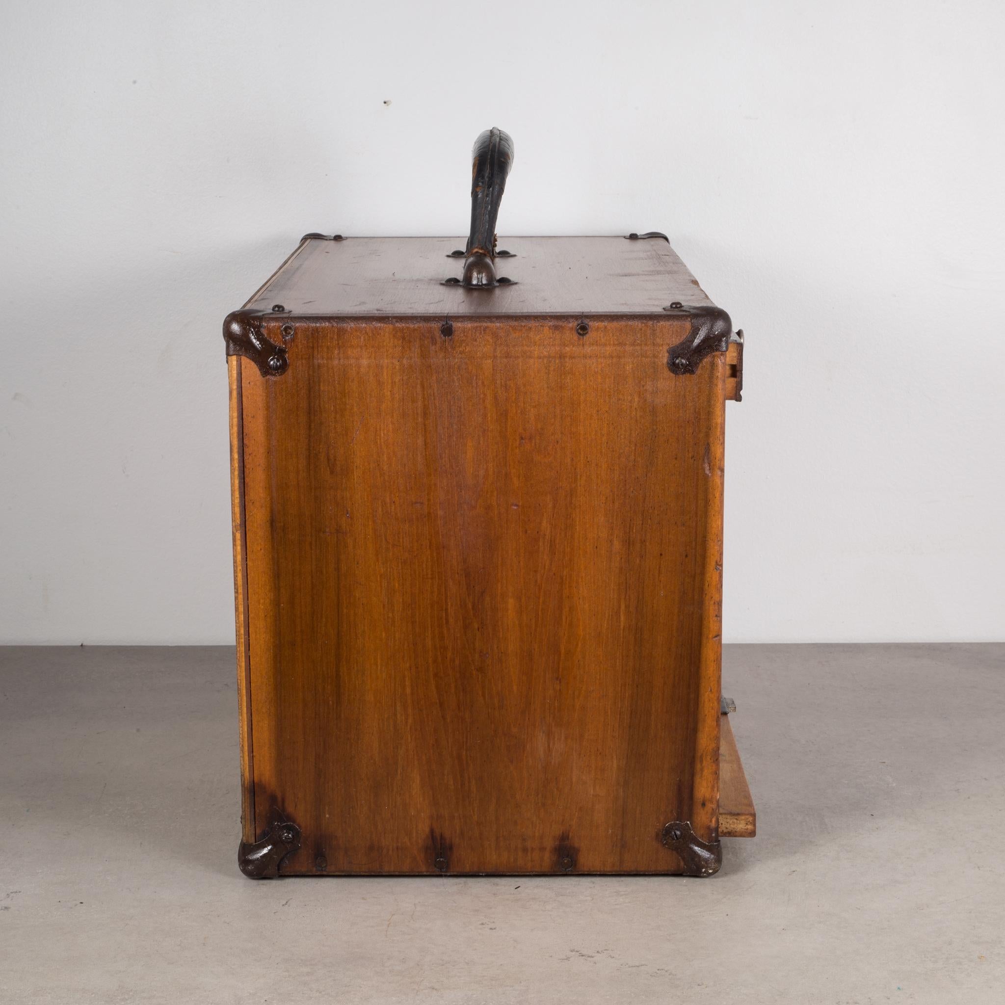Antique Eight-Drawer Oak Machinist's Chest, circa 1940 In Good Condition In San Francisco, CA