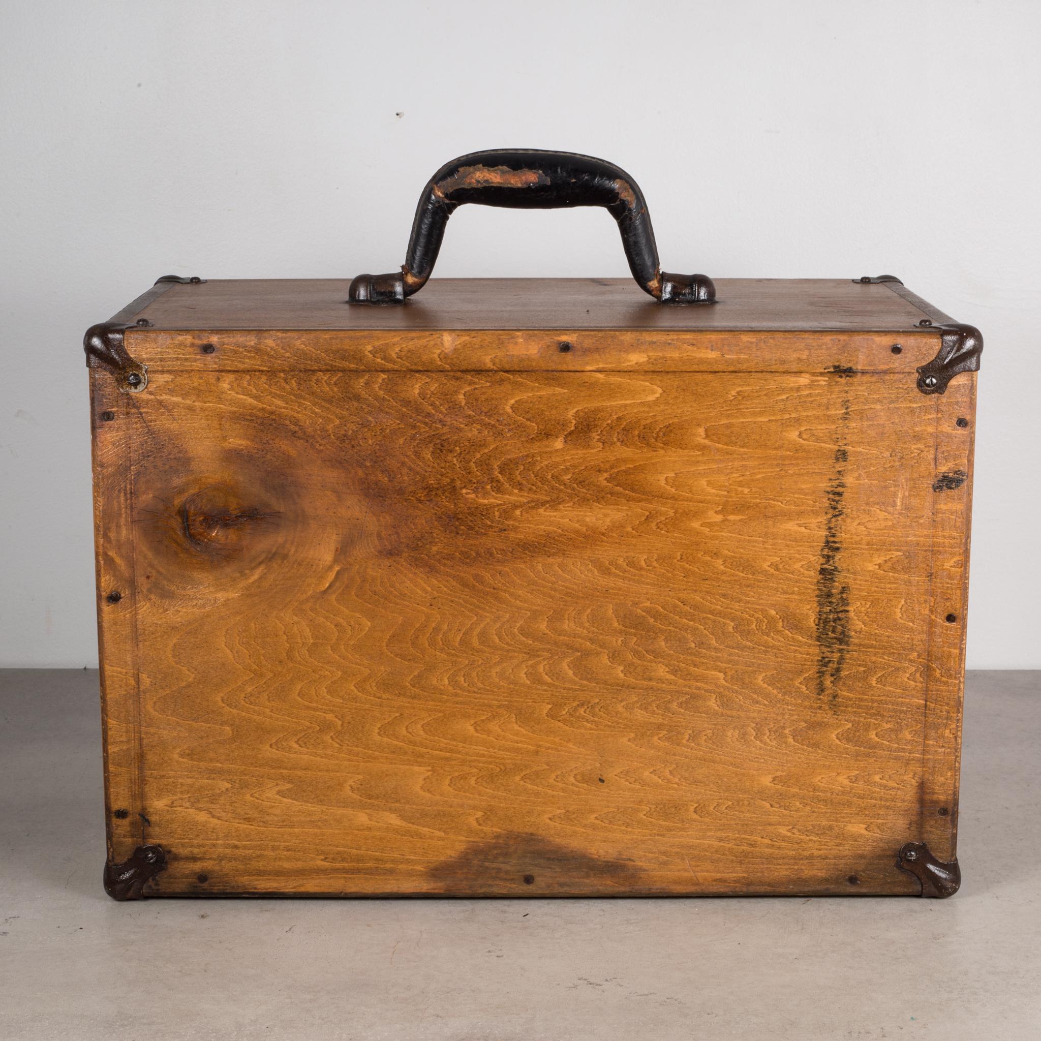 Antique Eight-Drawer Oak Machinist's Chest, circa 1940 1
