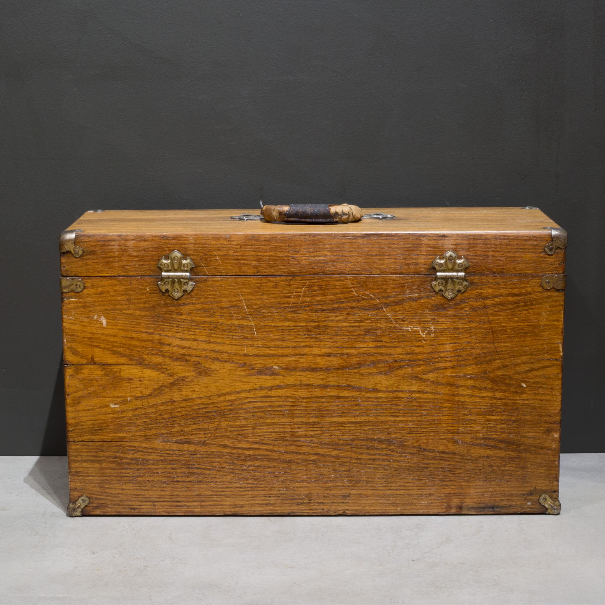 Antique Eight Drawer Oak Machinist's Chest c.1940 In Good Condition In San Francisco, CA
