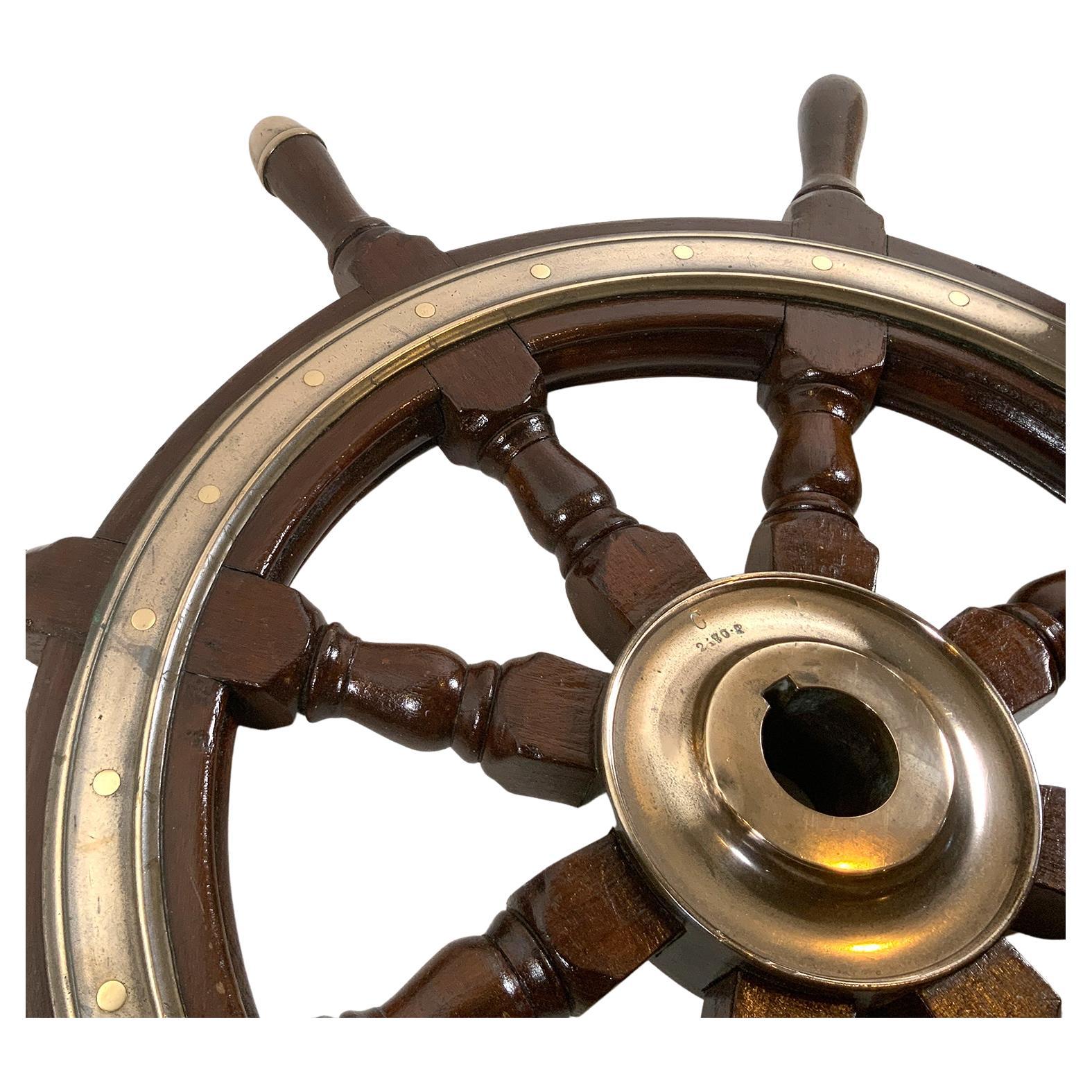 Antique Eight Spoke Ships Wheel