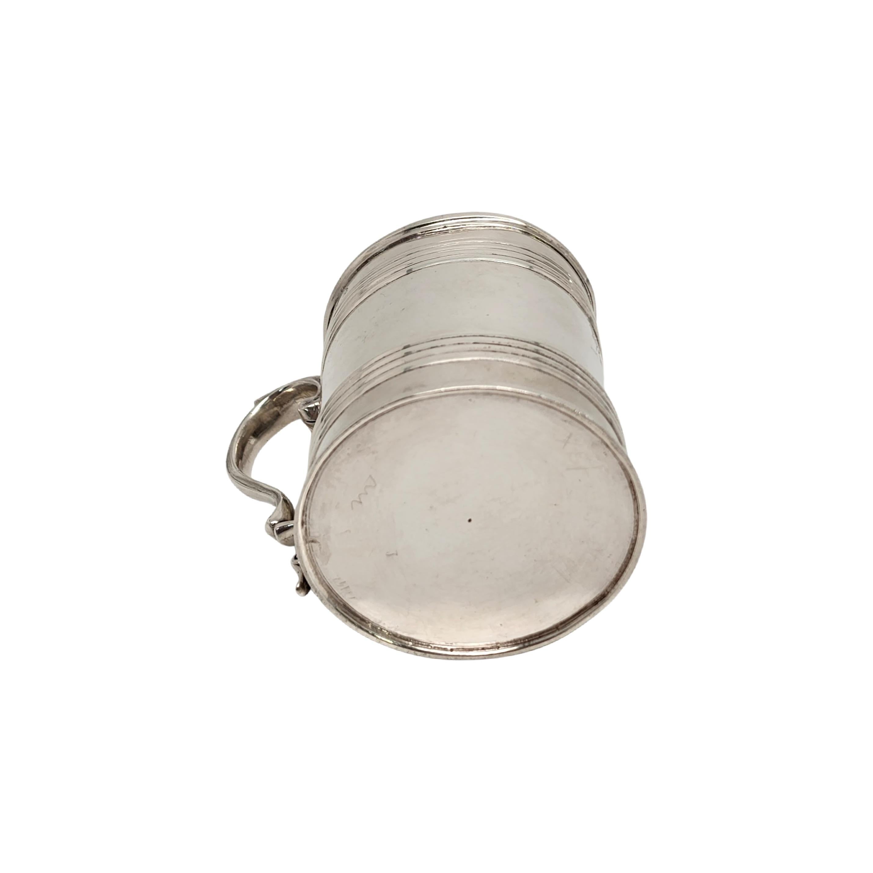 Antique Elder & Co. Edinburgh Scotland Sterling Silver Gold Wash Interior Cup For Sale 2