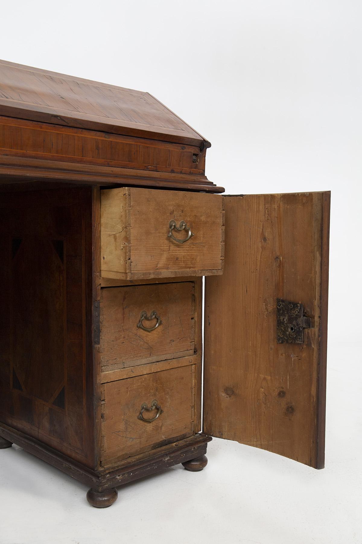 French Provincial Antique Elegant Wooden Bureau For Sale