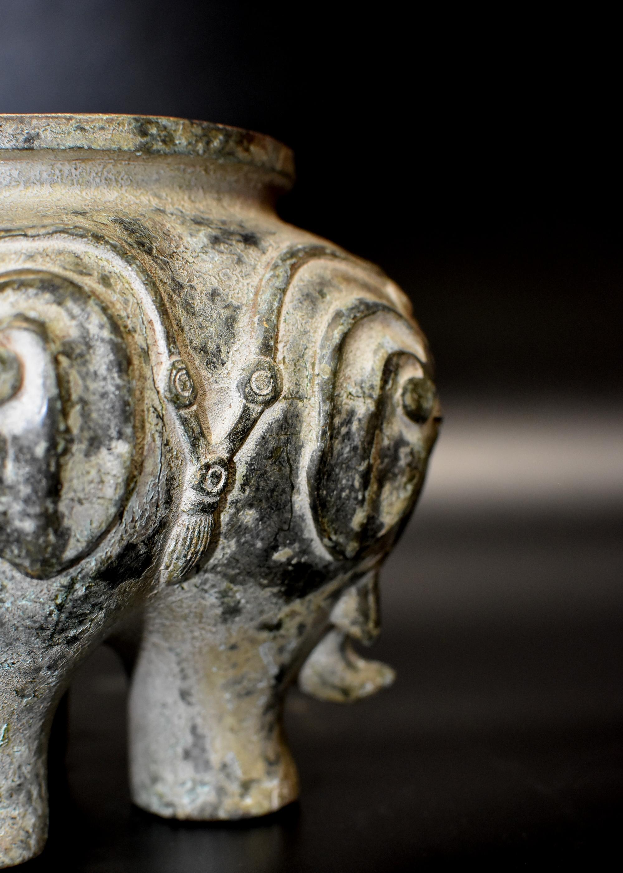 Elephant Bronze Incense Burner For Sale 10