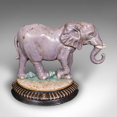 Antique Elephant Doorstop, English, Great Exhibition, Door Keeper, Victorian
