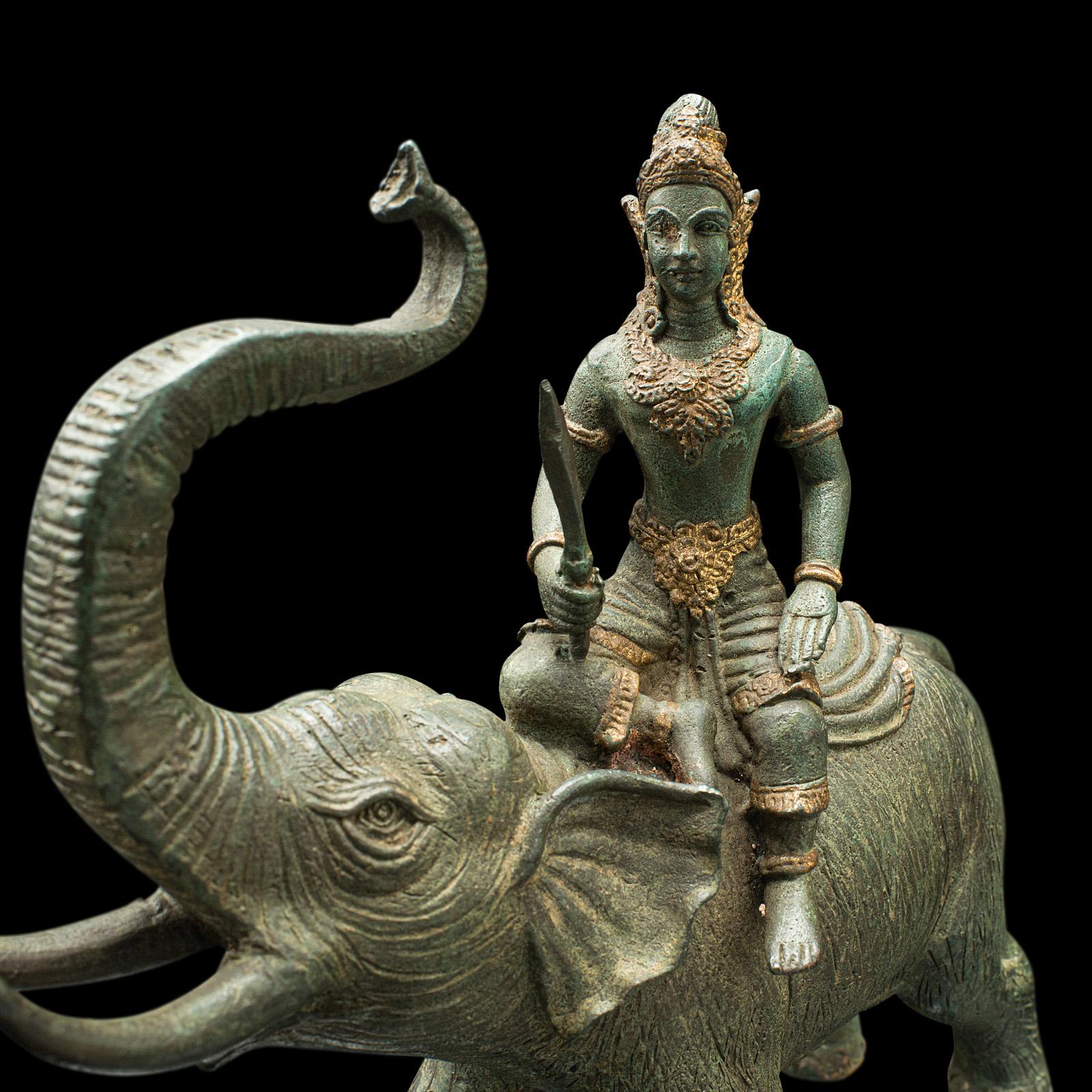 Antique Elephant Figure, Asian, Bronze, Ornament, Thai Deity, Victorian, C.1880 2