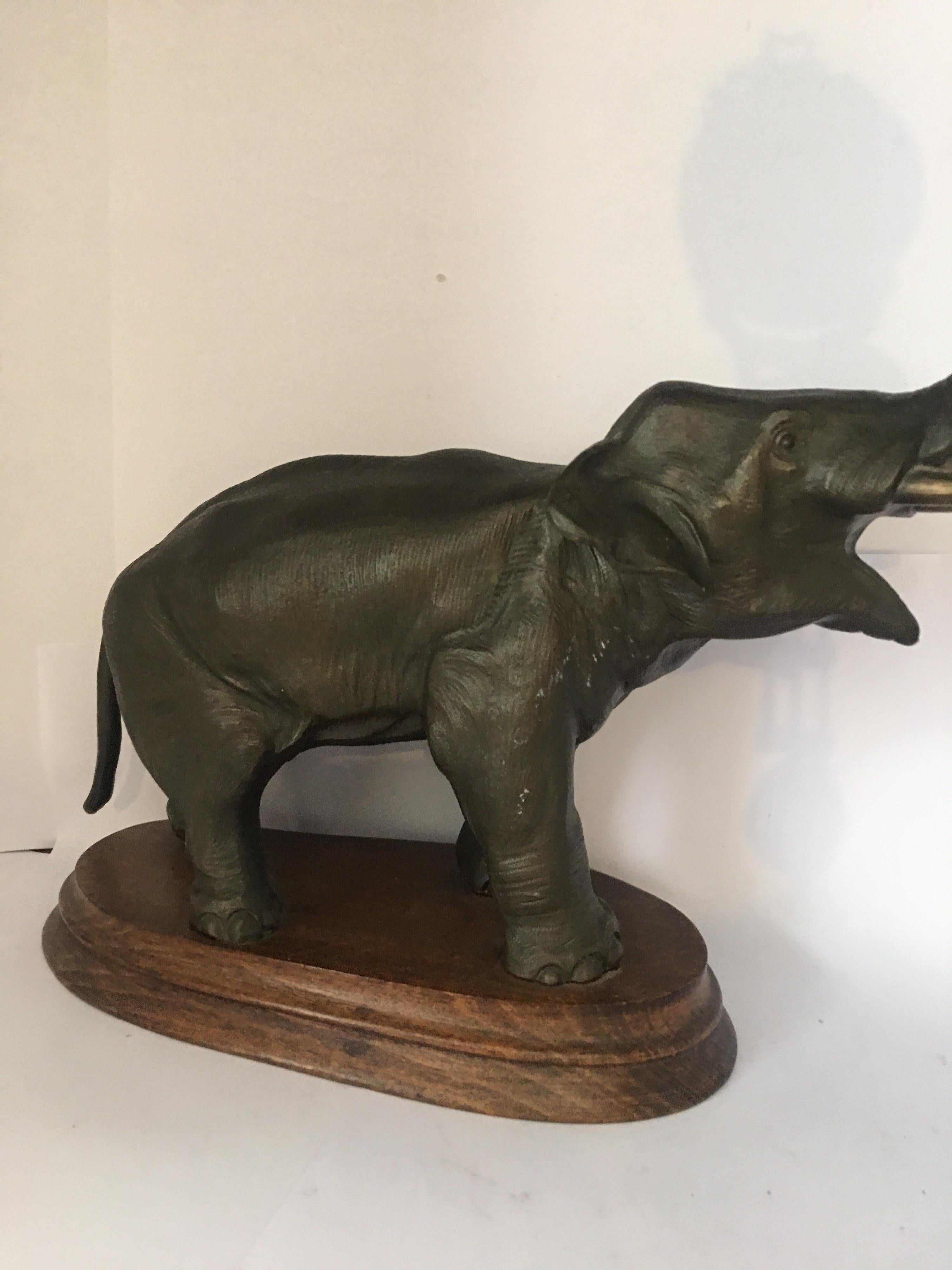 Antique Elephant Novelty Swinging Clock by Junghans For Sale 6