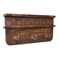 Antique Elephant Polo Crop Rack, Indian, Hallway Plaque, Colonial, Victorian