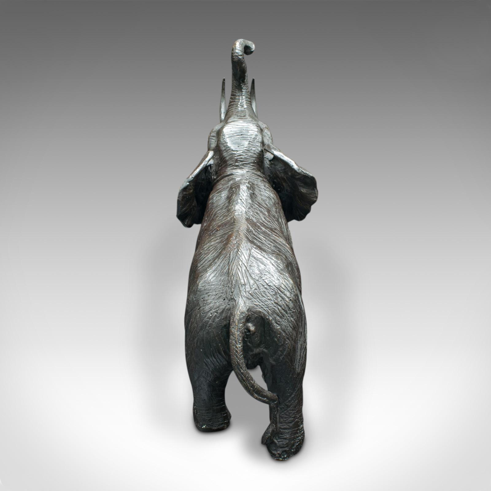 Antique Elephant Statue, English, Bronze, Wildlife Figure, Victorian, Circa 1900 For Sale 1