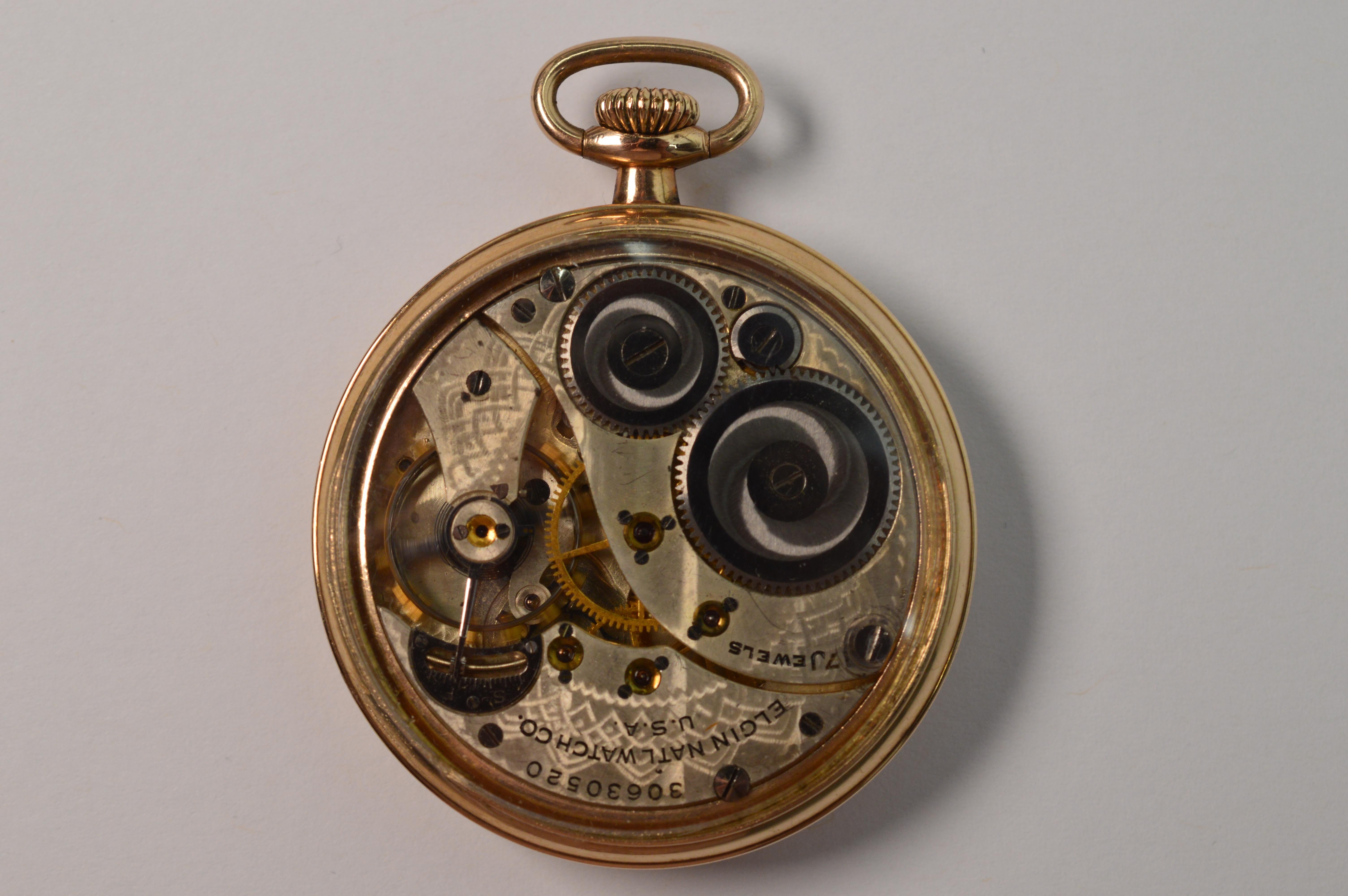 antique brass pocket watch