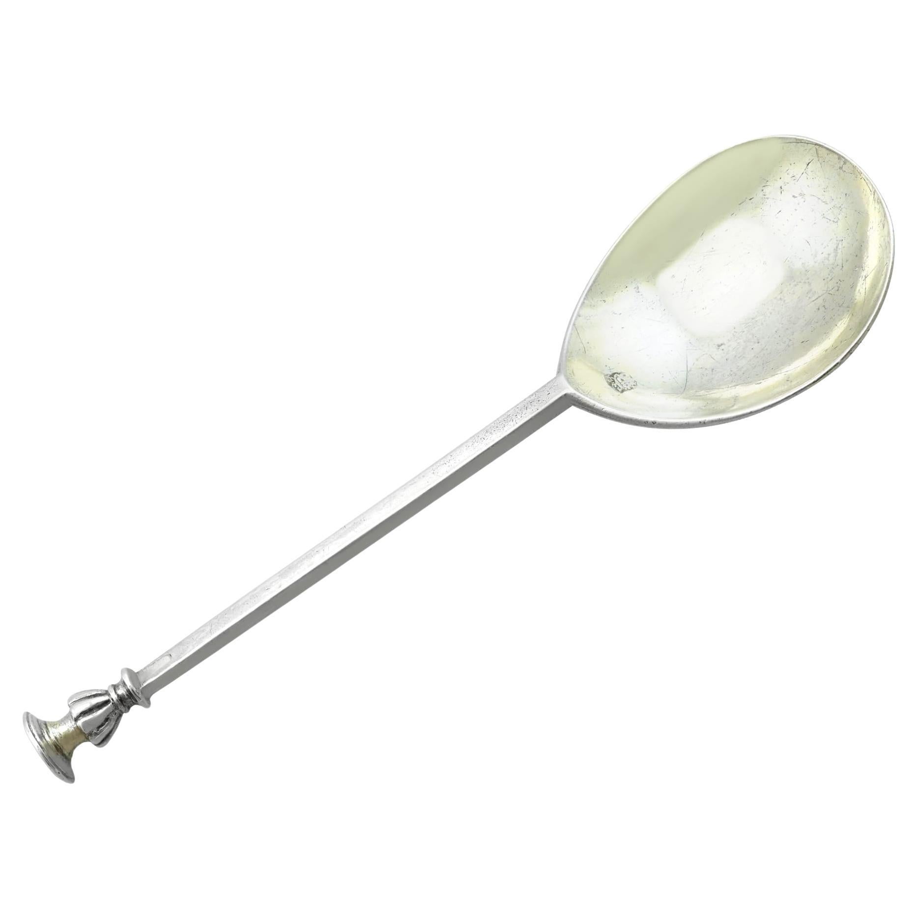 Antique Elizabeth I Sterling Silver Seal-Top Spoon (1585)