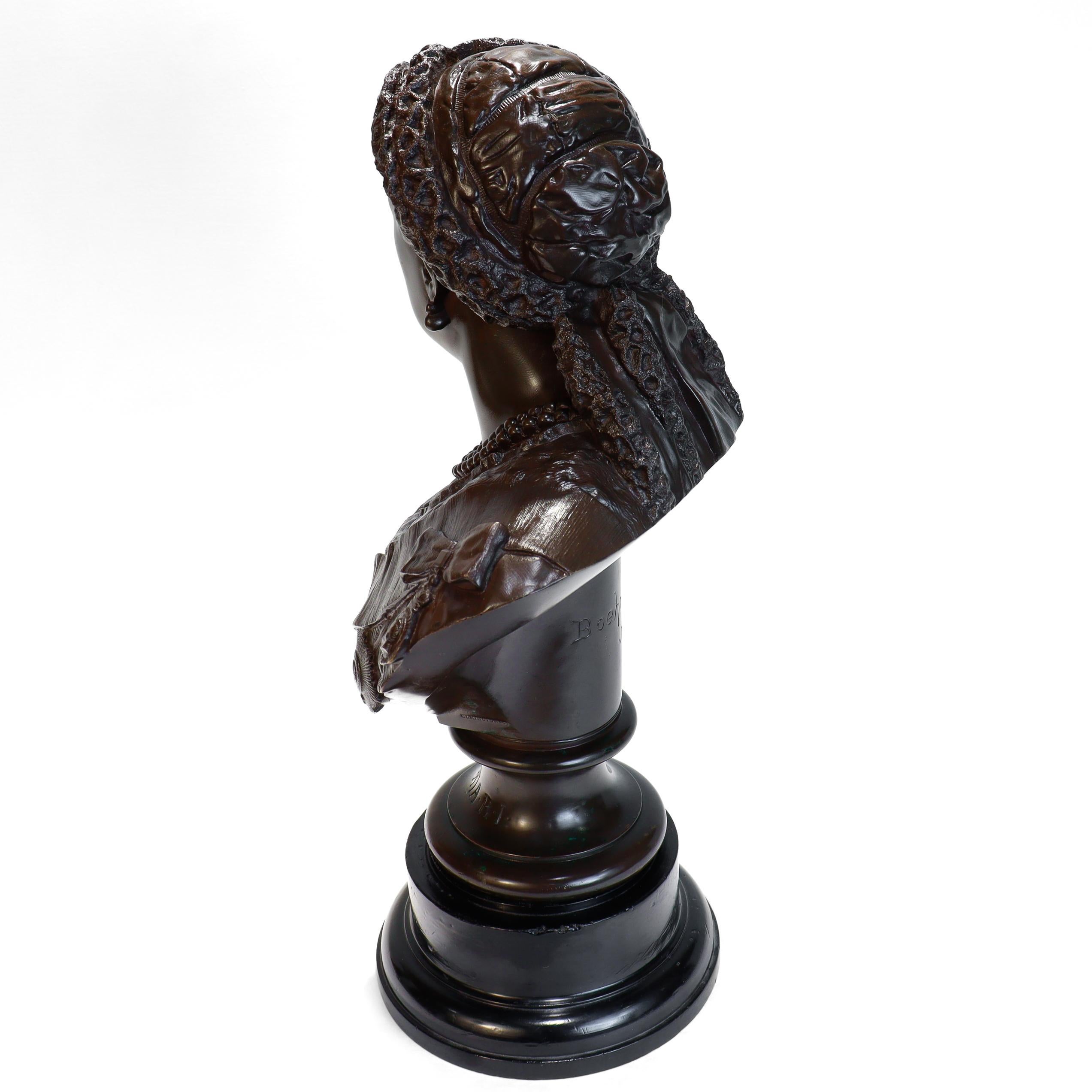 Antico Elkington & Co. Busto in bronzo della Regina Vittoria dopo Joseph Edgar Boehm in vendita 3