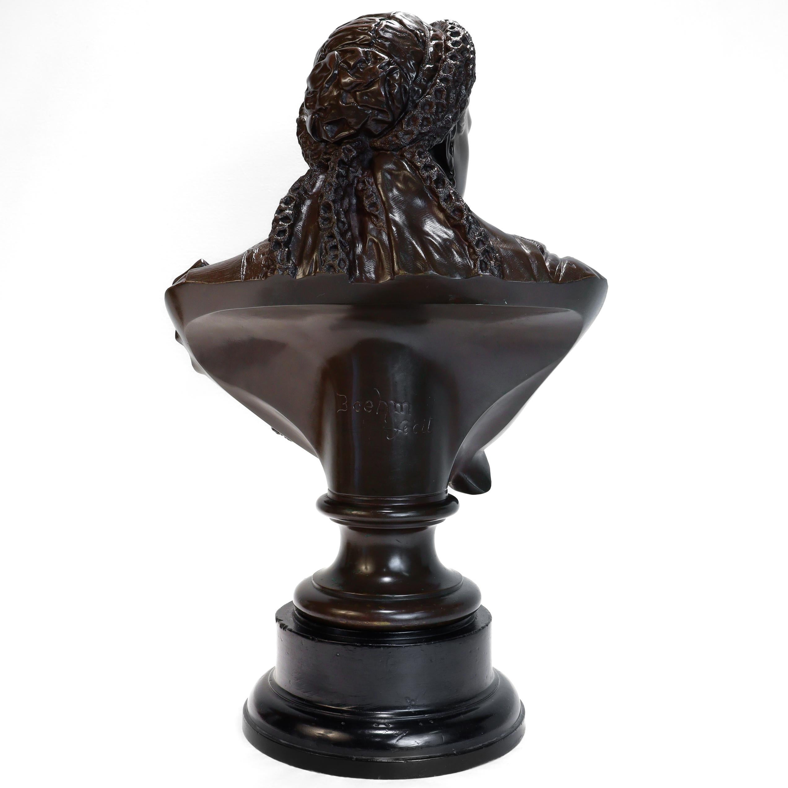 Antico Elkington & Co. Busto in bronzo della Regina Vittoria dopo Joseph Edgar Boehm In condizioni buone in vendita a Philadelphia, PA