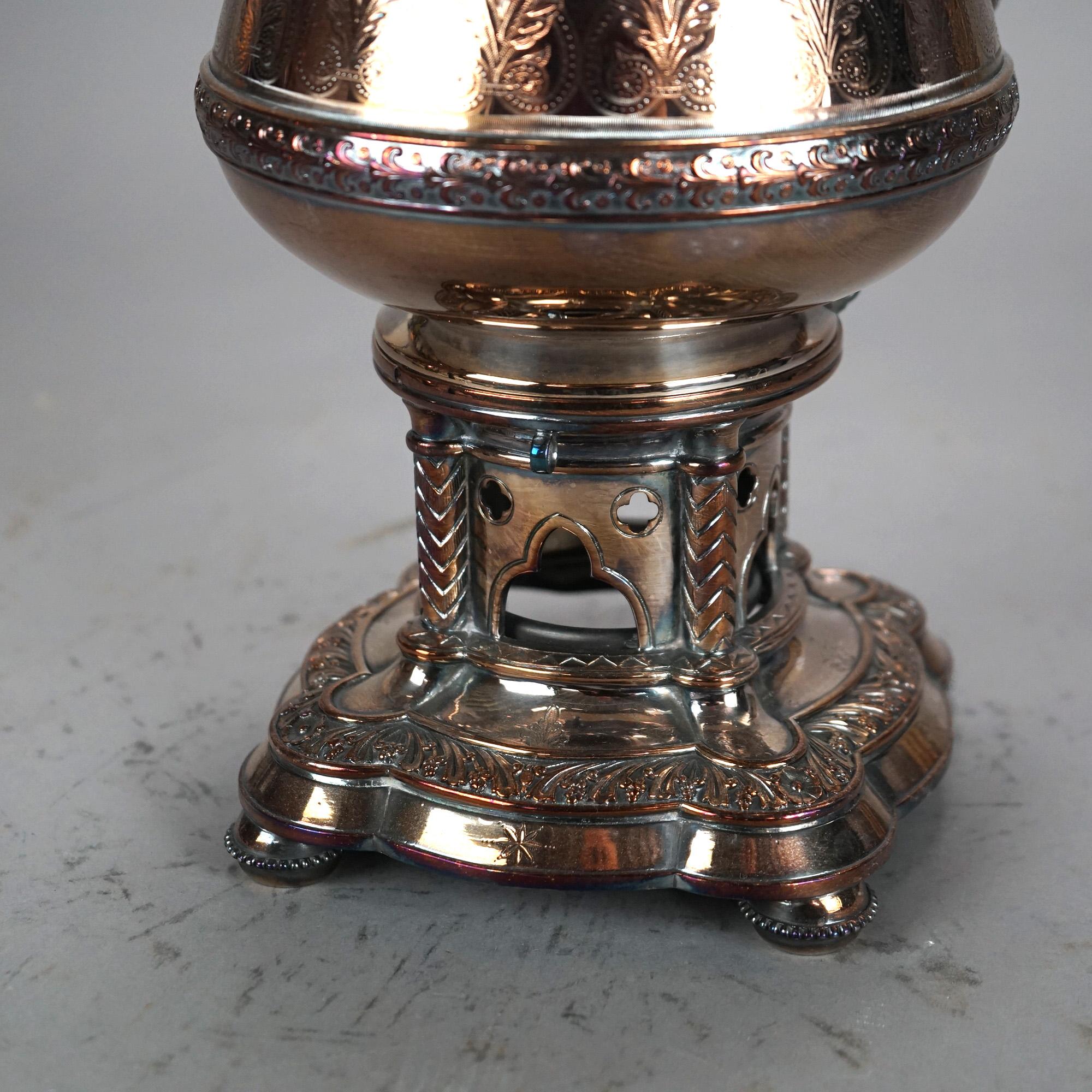 Théière Elkington ancienne en métal argenté, vers 1890 en vente 4
