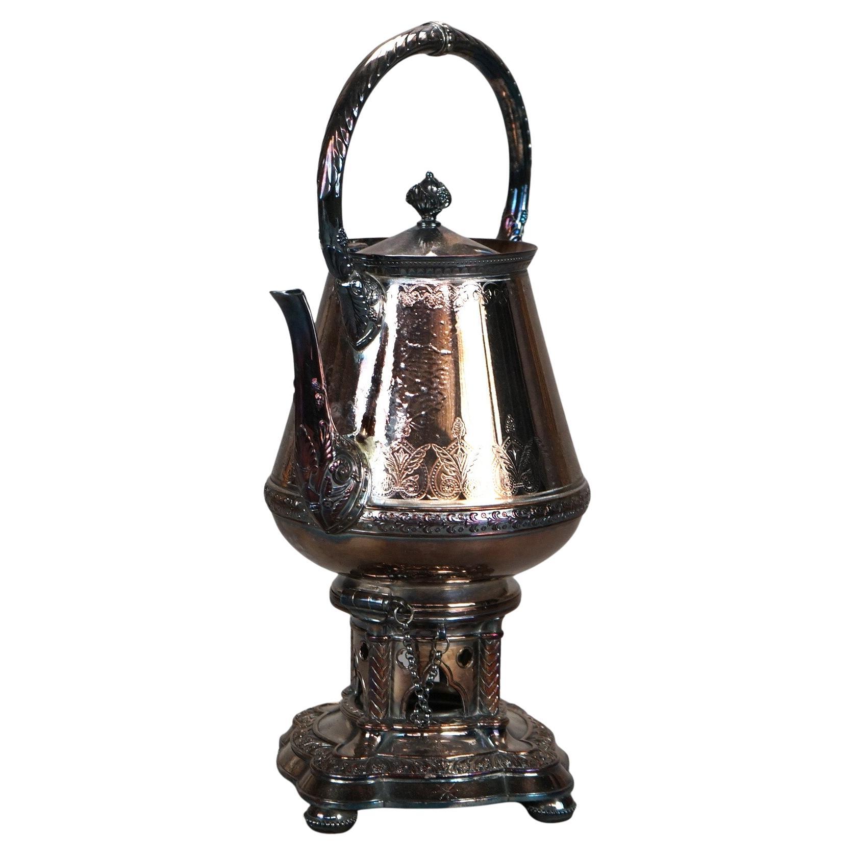 Antique Elkington Silver Plated Tea Pot C1890