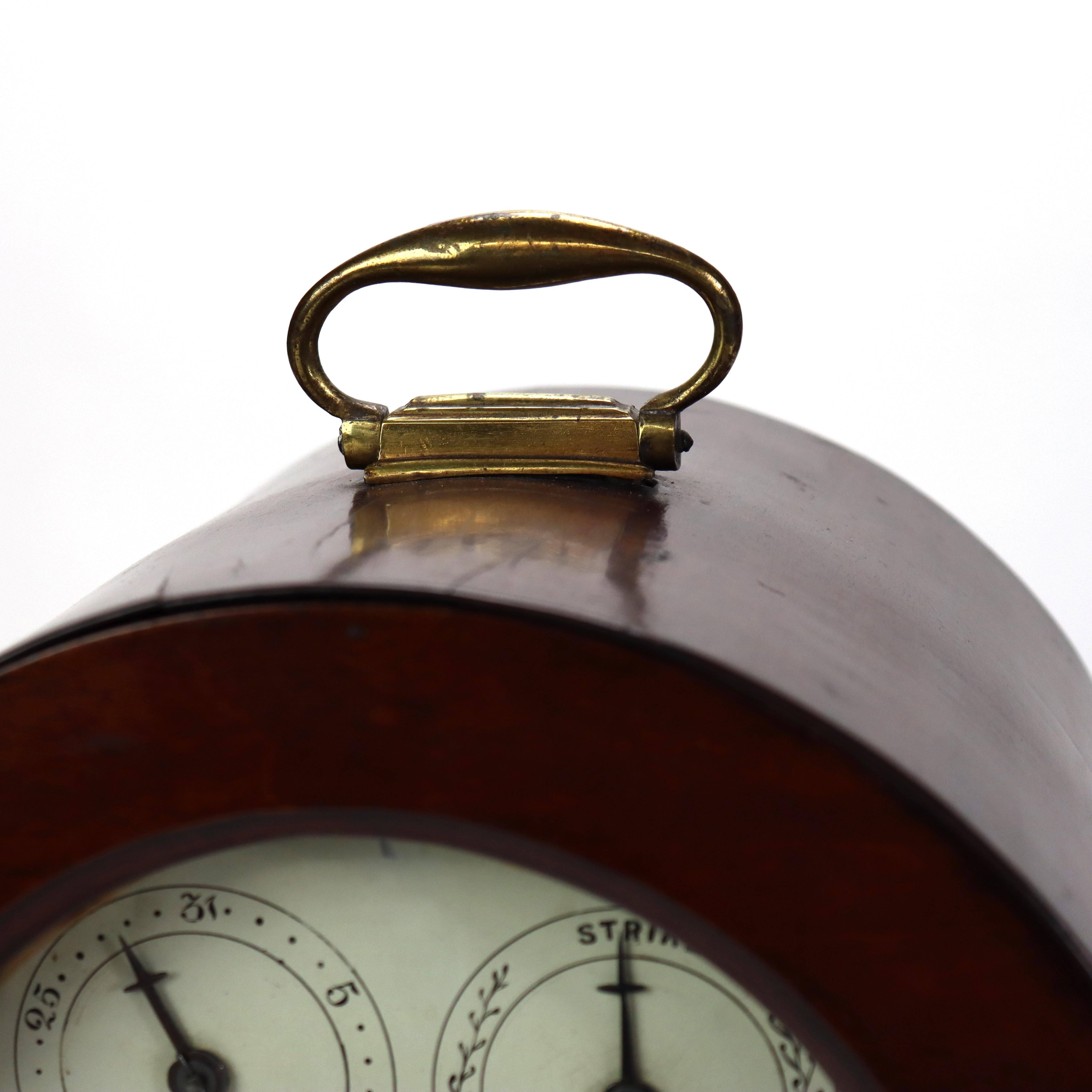 Antique Elliott English George III Mahogany Bracket Clock signed C1800 AS IS For Sale 4