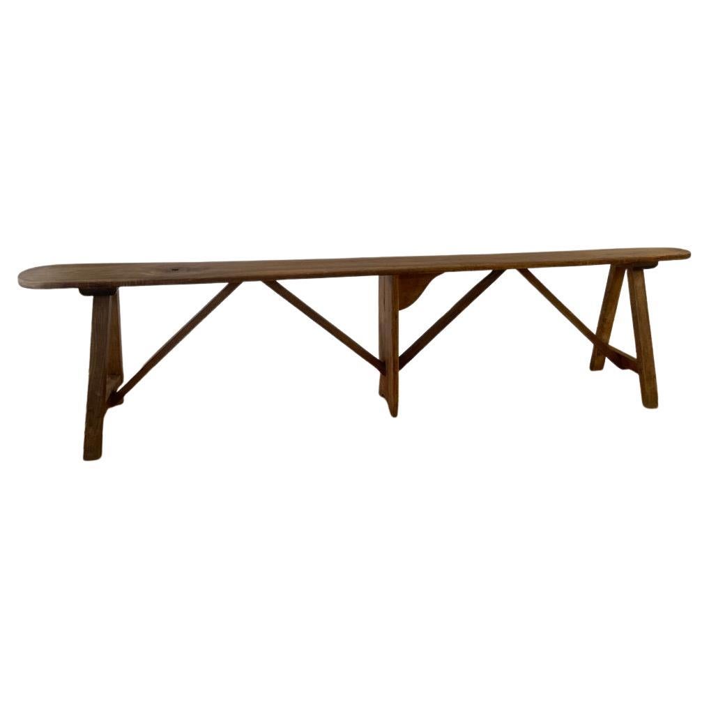 French country elm bench