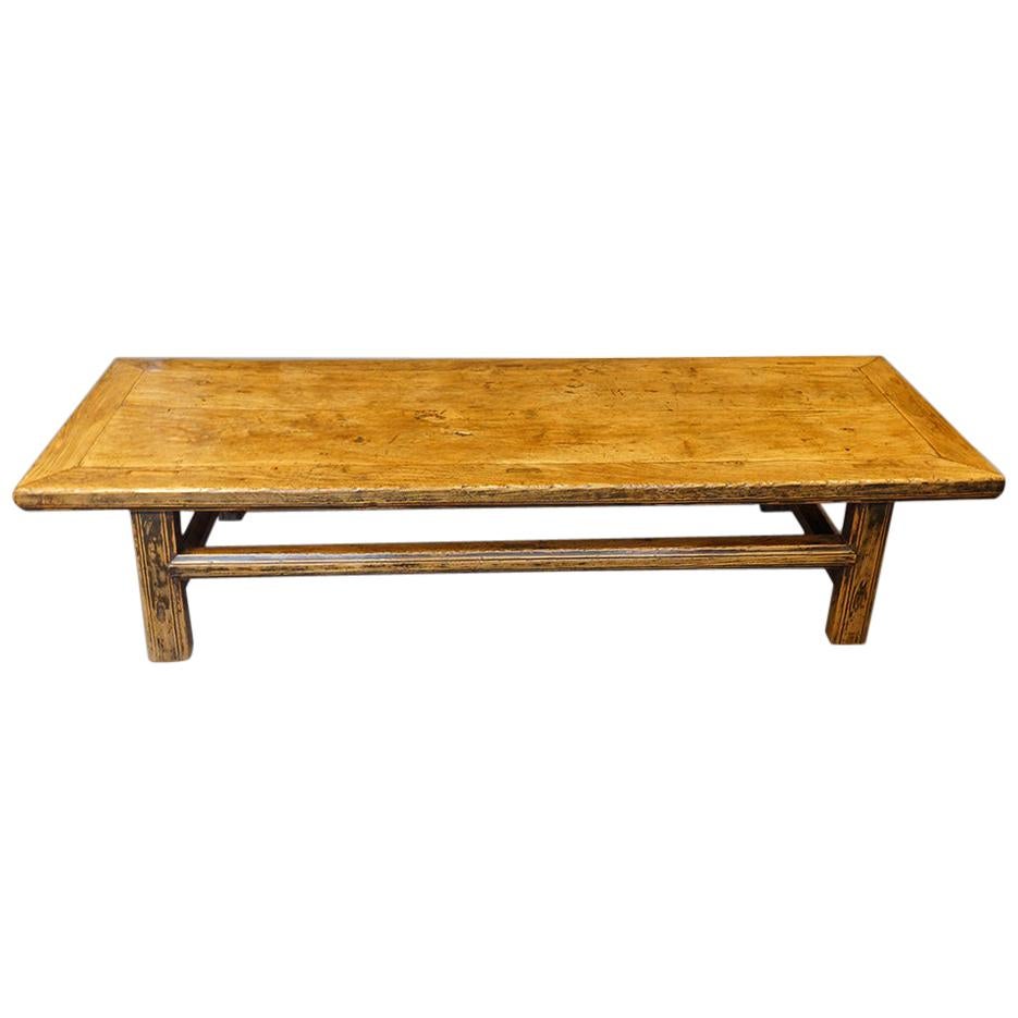 Antique Chinese Elm Coffee Table, 19th. century