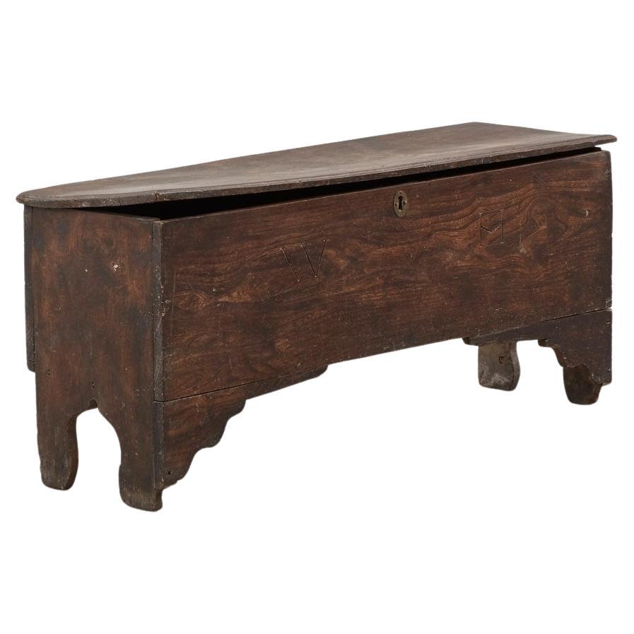 Antico forziere in olmo - Regno Unito, XVII secolo in vendita