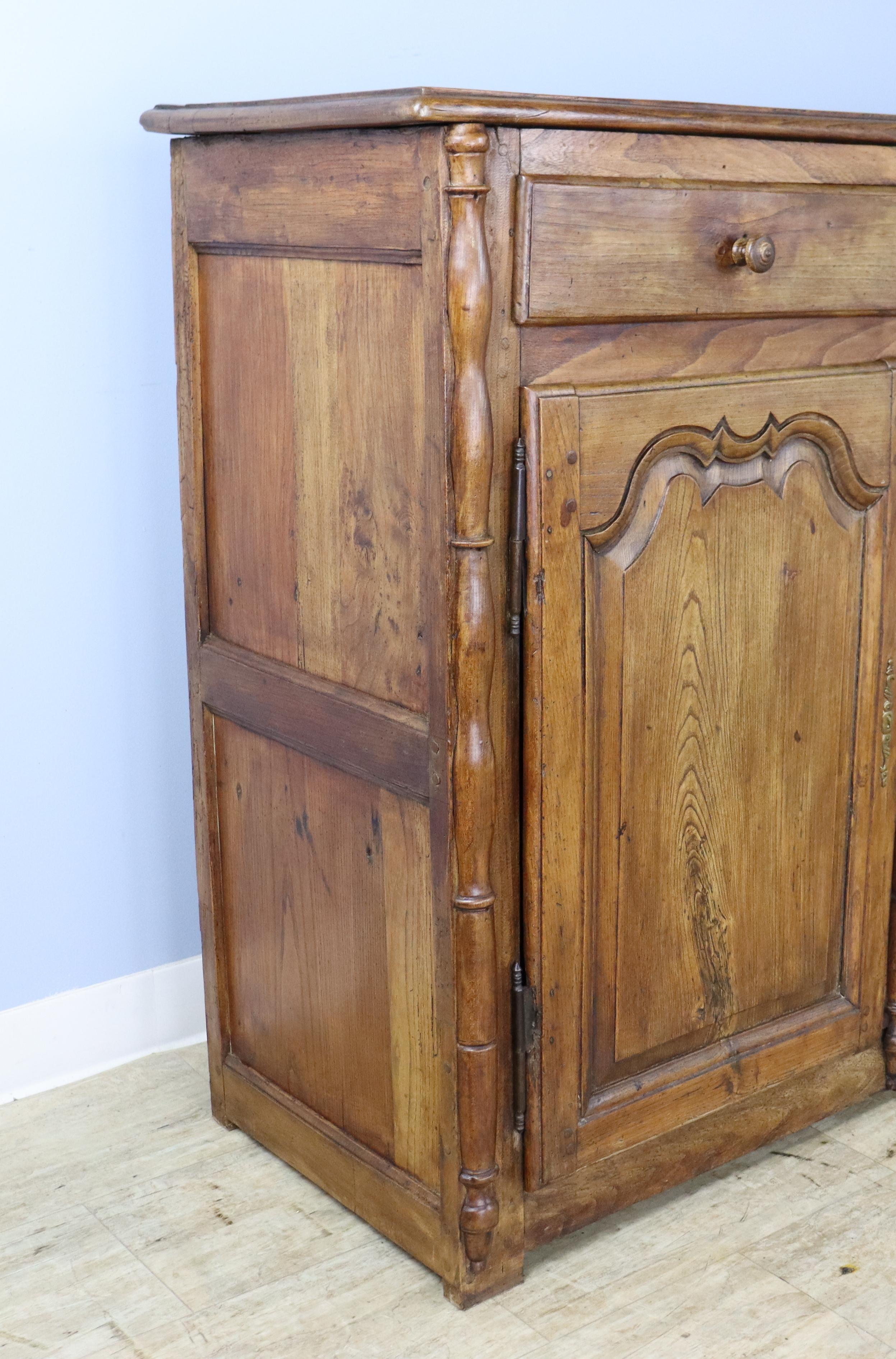 19th Century Antique Elm Enfilade with Column Detail For Sale