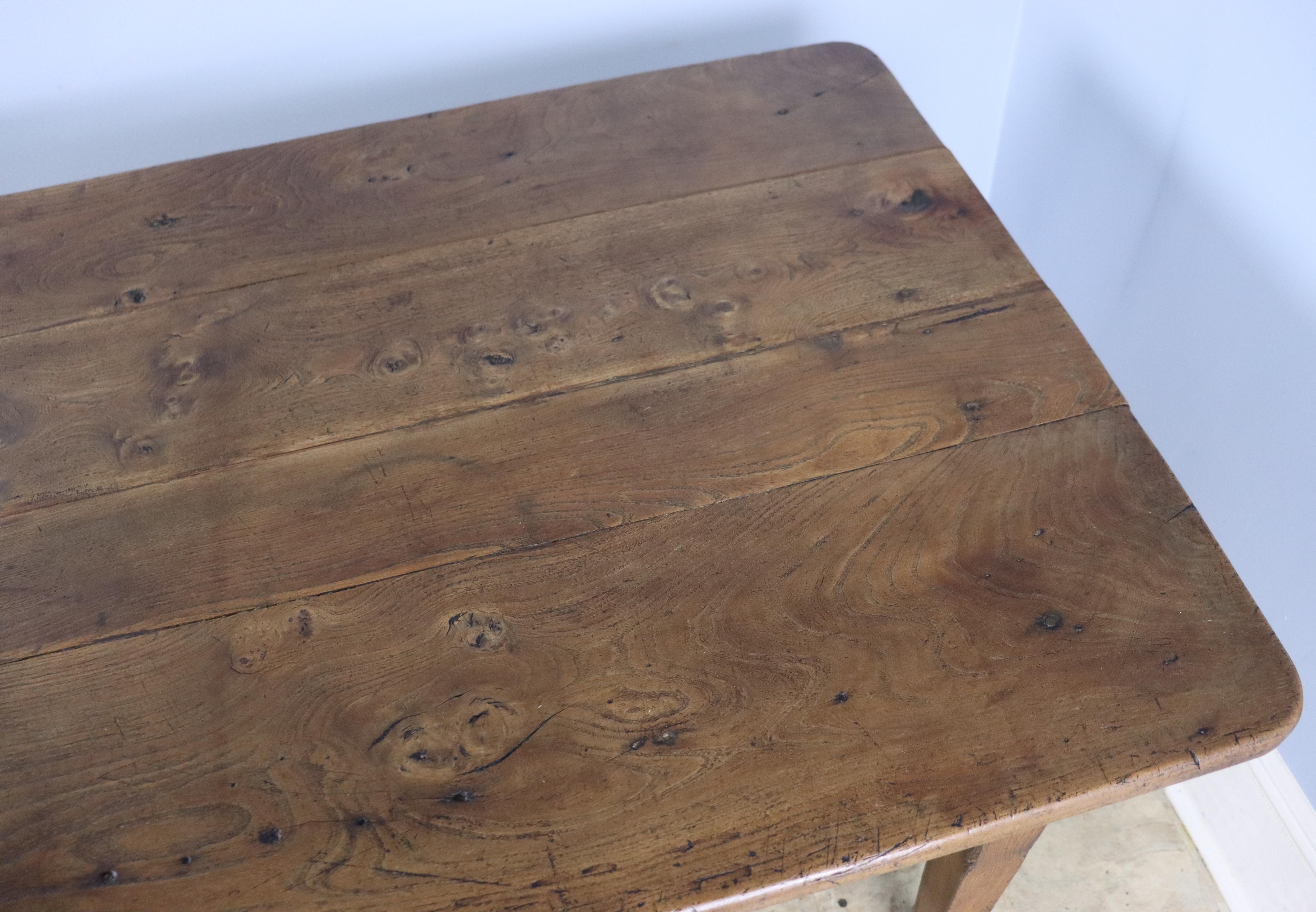 Antique Elm Farm or Dining Table For Sale 4