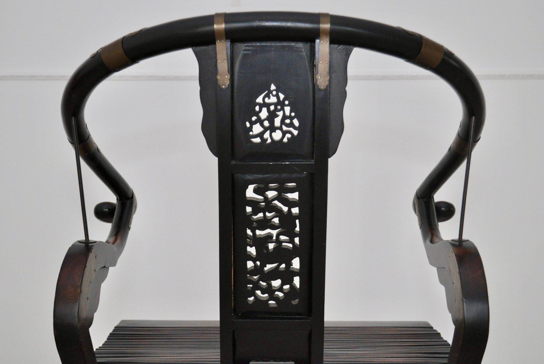 Fauteuil pliant ancien en orme - Début du 20e siècle en vente 12