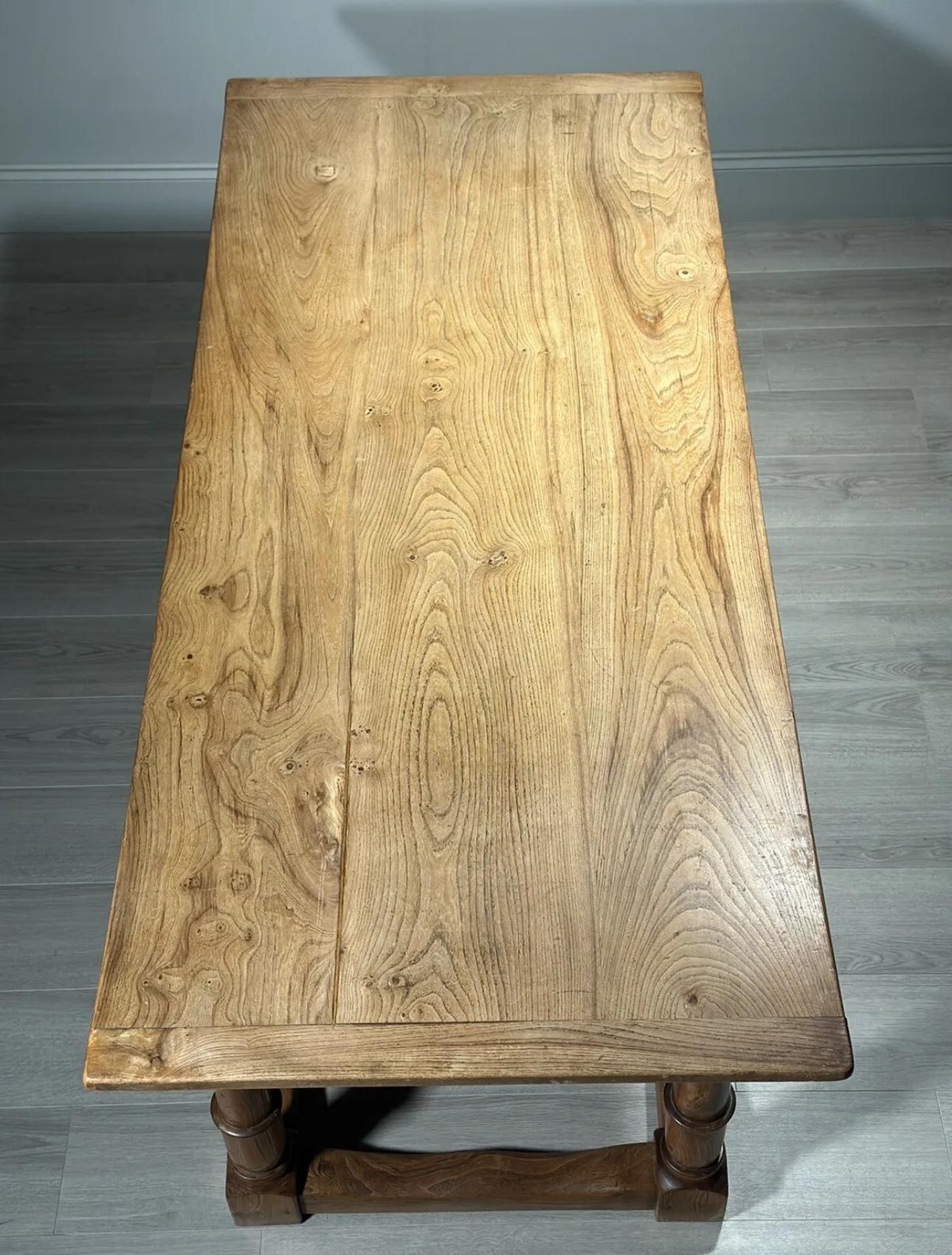 Antique Elm Refectory Table For Sale 3