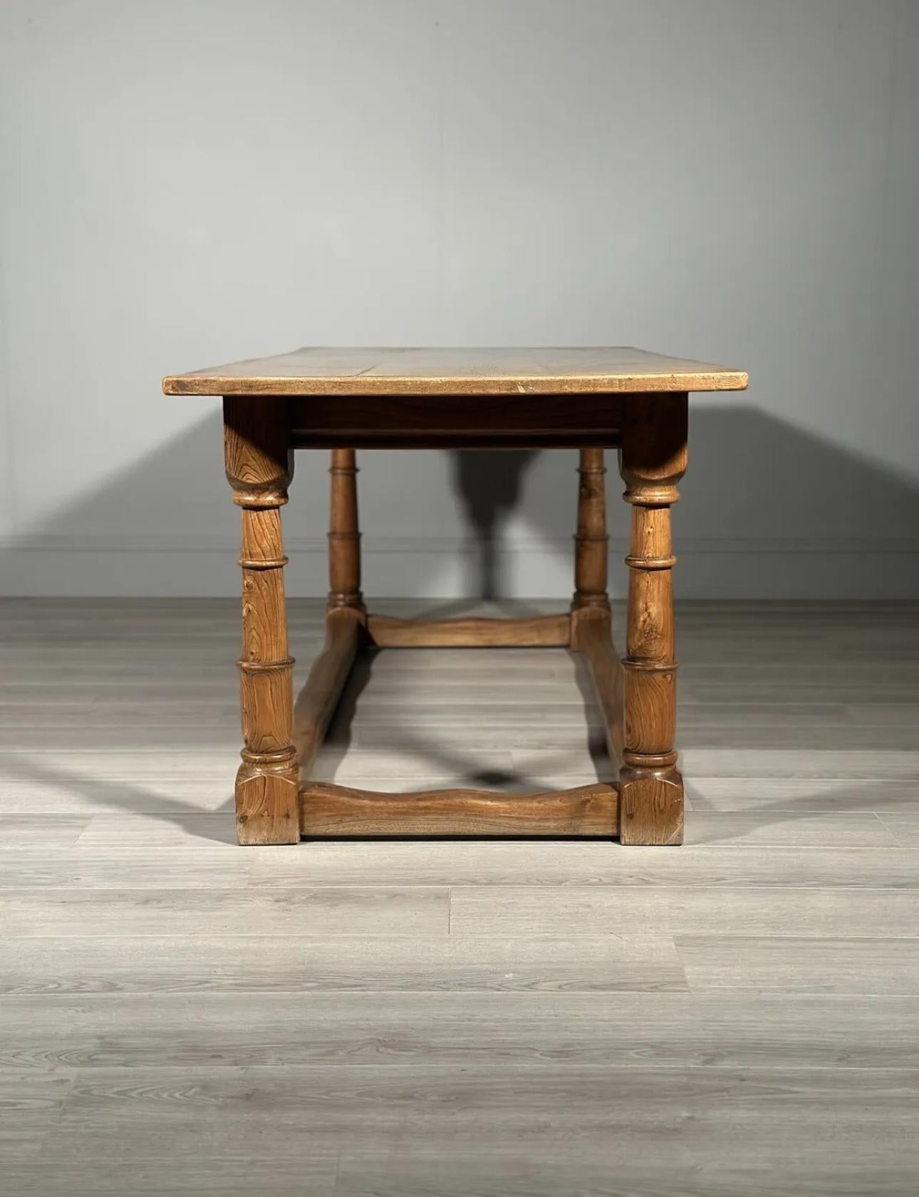Antique Elm Refectory Table For Sale 2