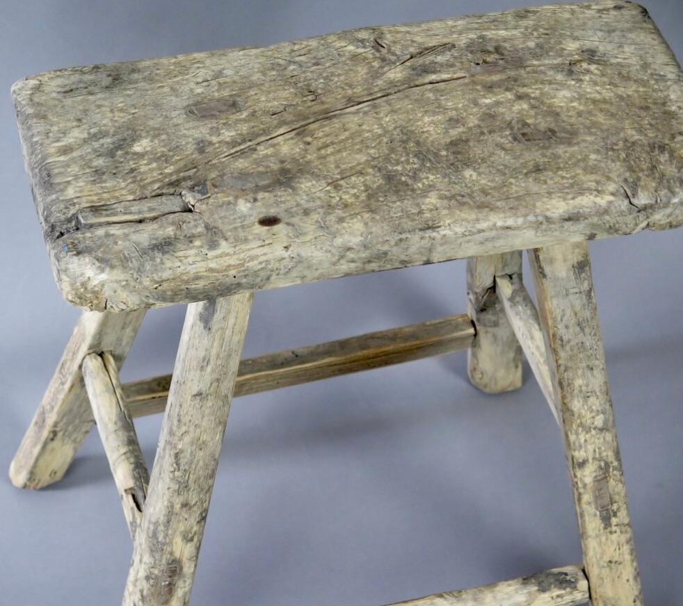 Chinese Antique Elm Stool, China For Sale