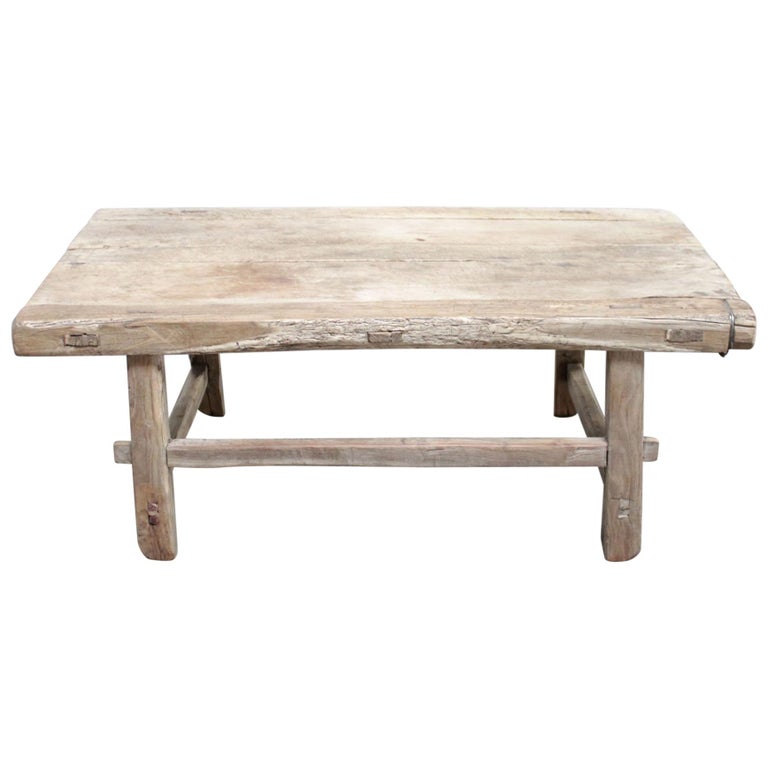 Antique Elmwood Coffee Table at 1stDibs