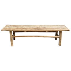 Antique Elm Wood Coffee Table