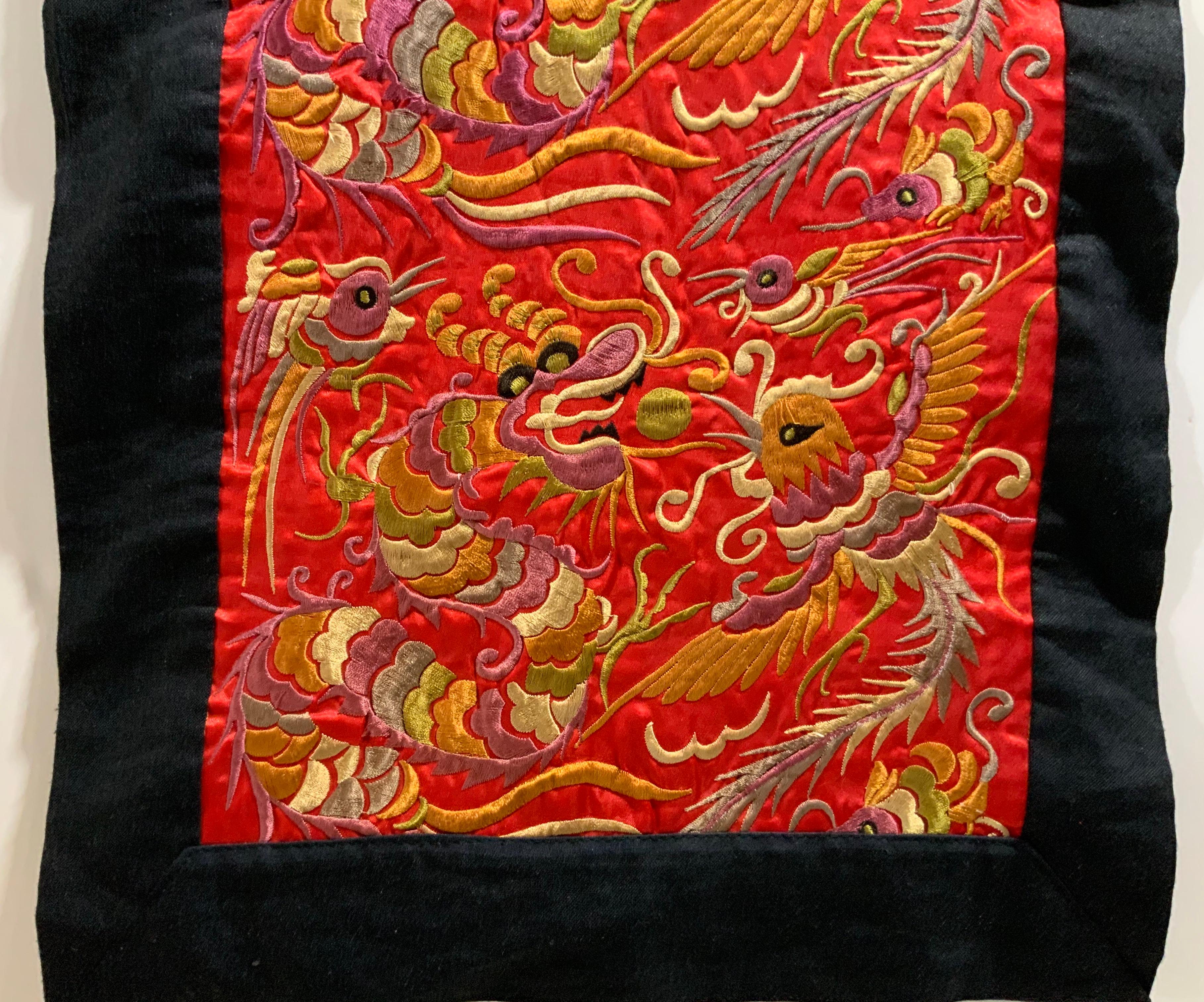it is a large elaborately embroidered wall hanging made in kyrgyzstan and kazakhstan
