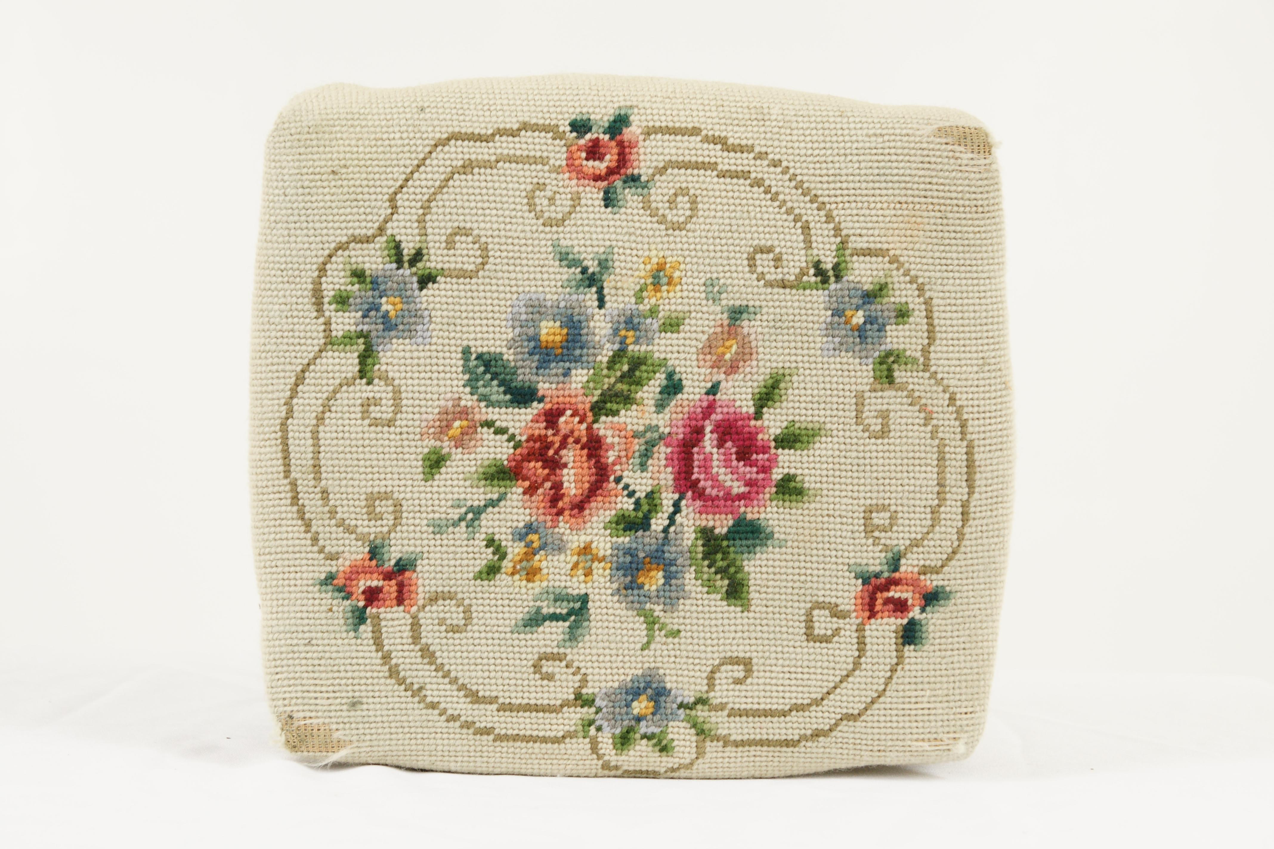 embroidered stool