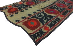 Late 19th Century Uzbekistan Bukhara Suzani Textile, Embroidered Wall Tapestry
