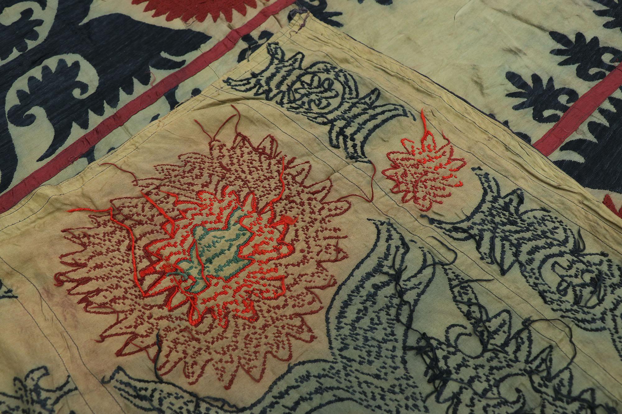 Tejido Suzani Bordado Antiguo Uzbekistán siglo XX en venta