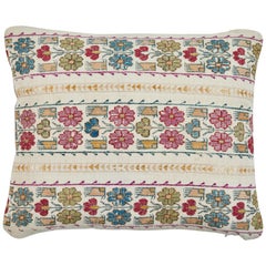 Antique Embroidery and Petit Point Greek Island Pillow