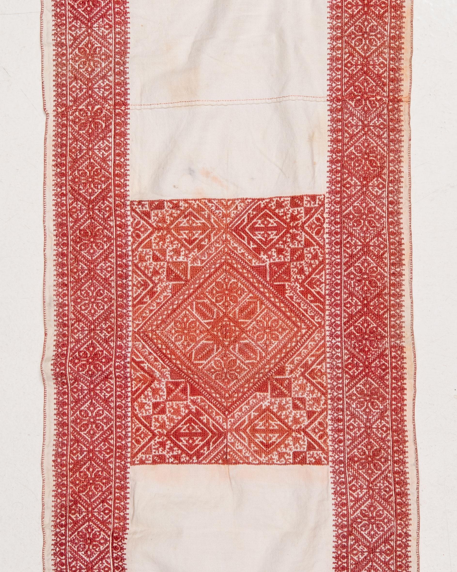 Folk Art Antique Embroidery from Fez Morocco, Early 20th Century. For Sale