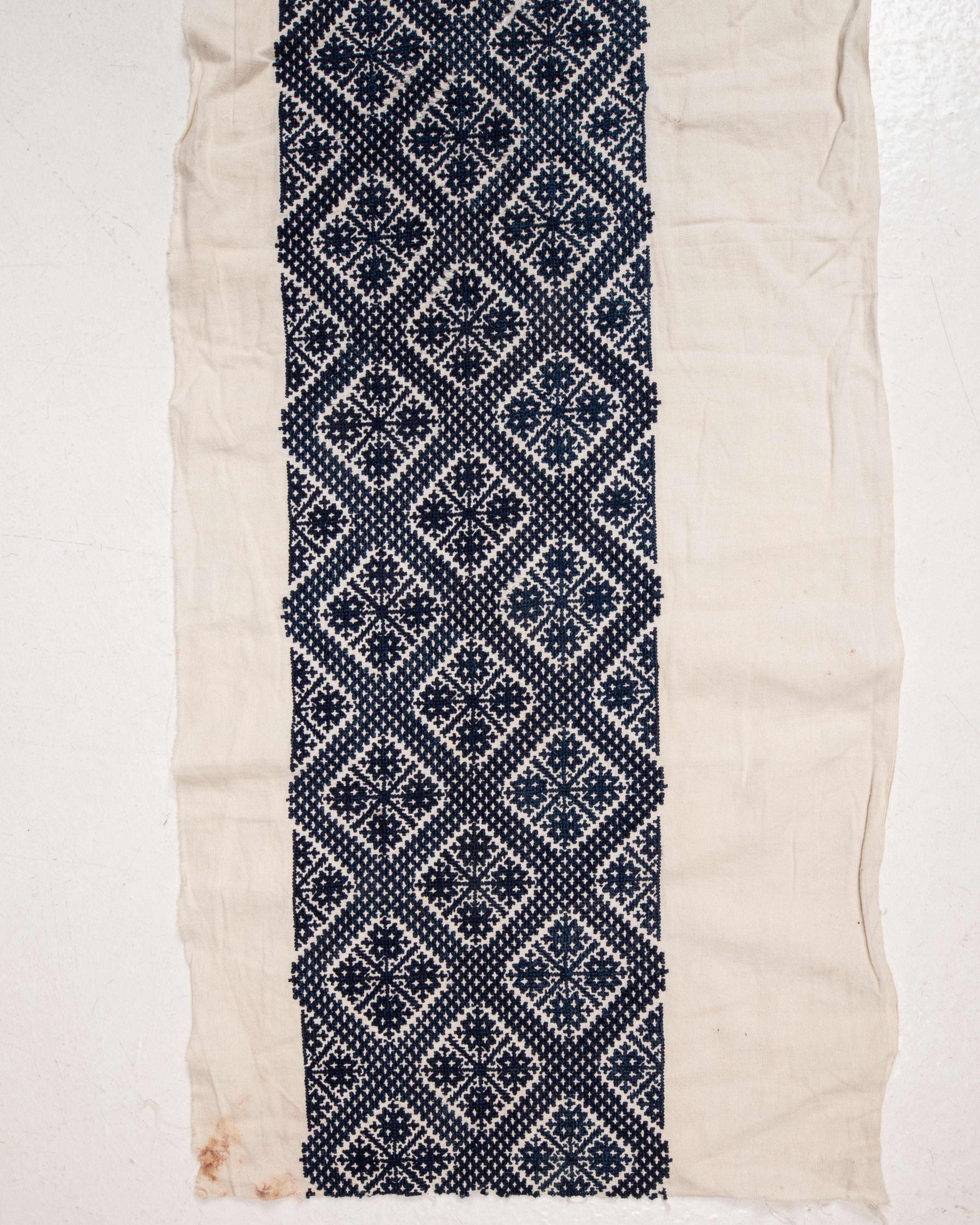 Folk Art Antique Embroidery from Fez Morocco, Early 20th Century. For Sale