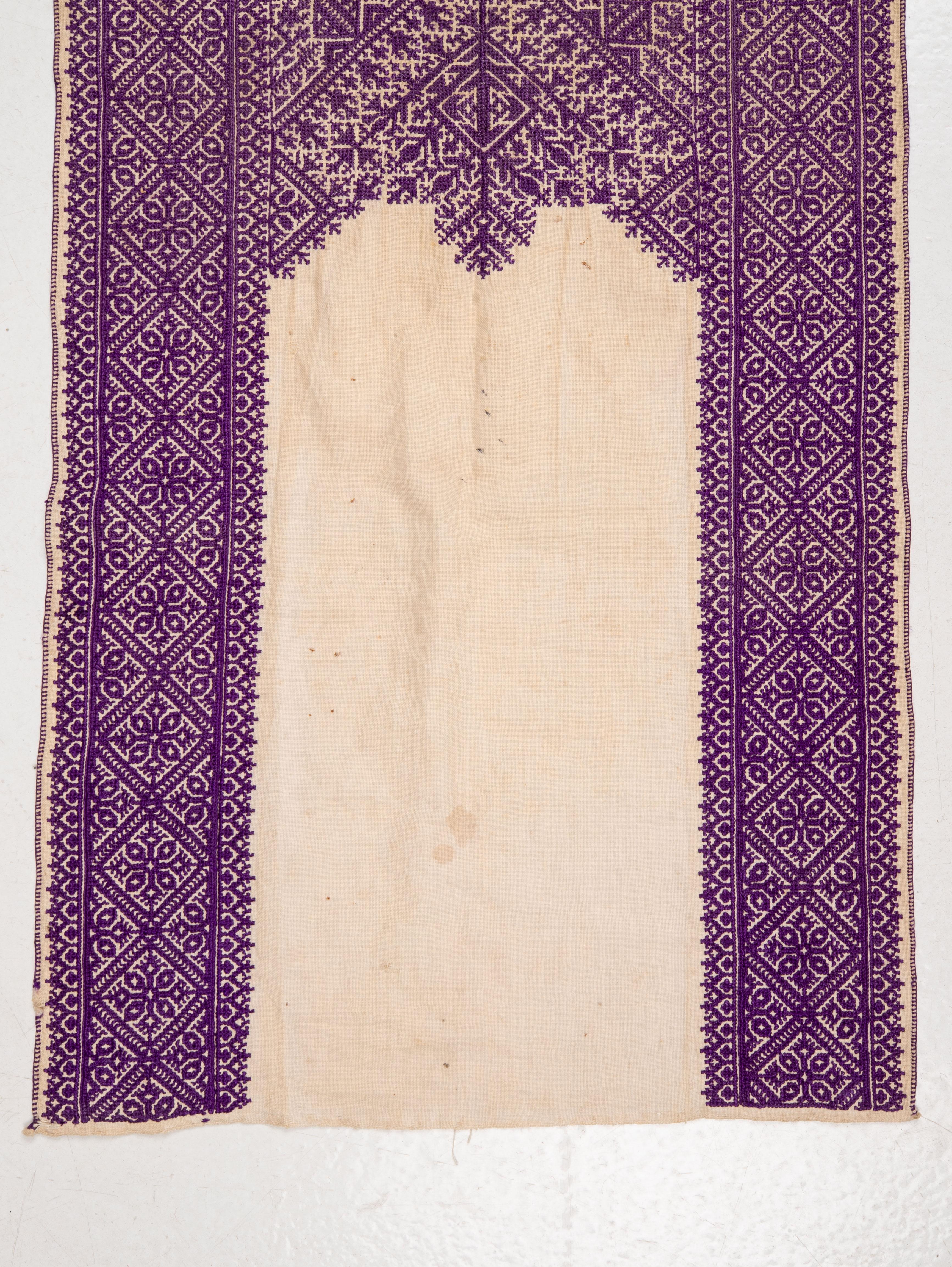 Moroccan Antique Embroidery from Fez Morocco, Early 20th Century. For Sale