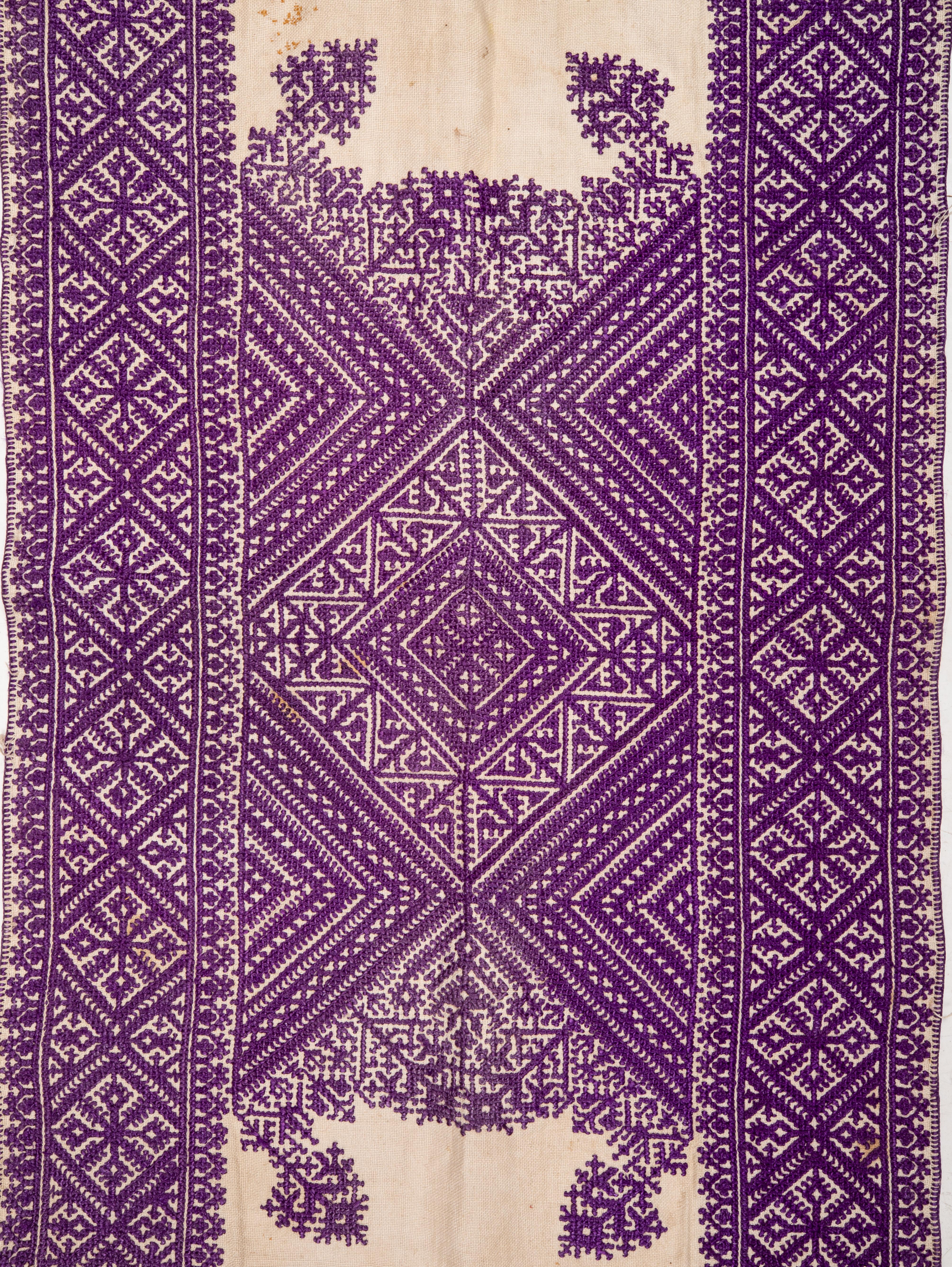 Moroccan Antique Embroidery from Fez Morocco, Early 20th Century. For Sale