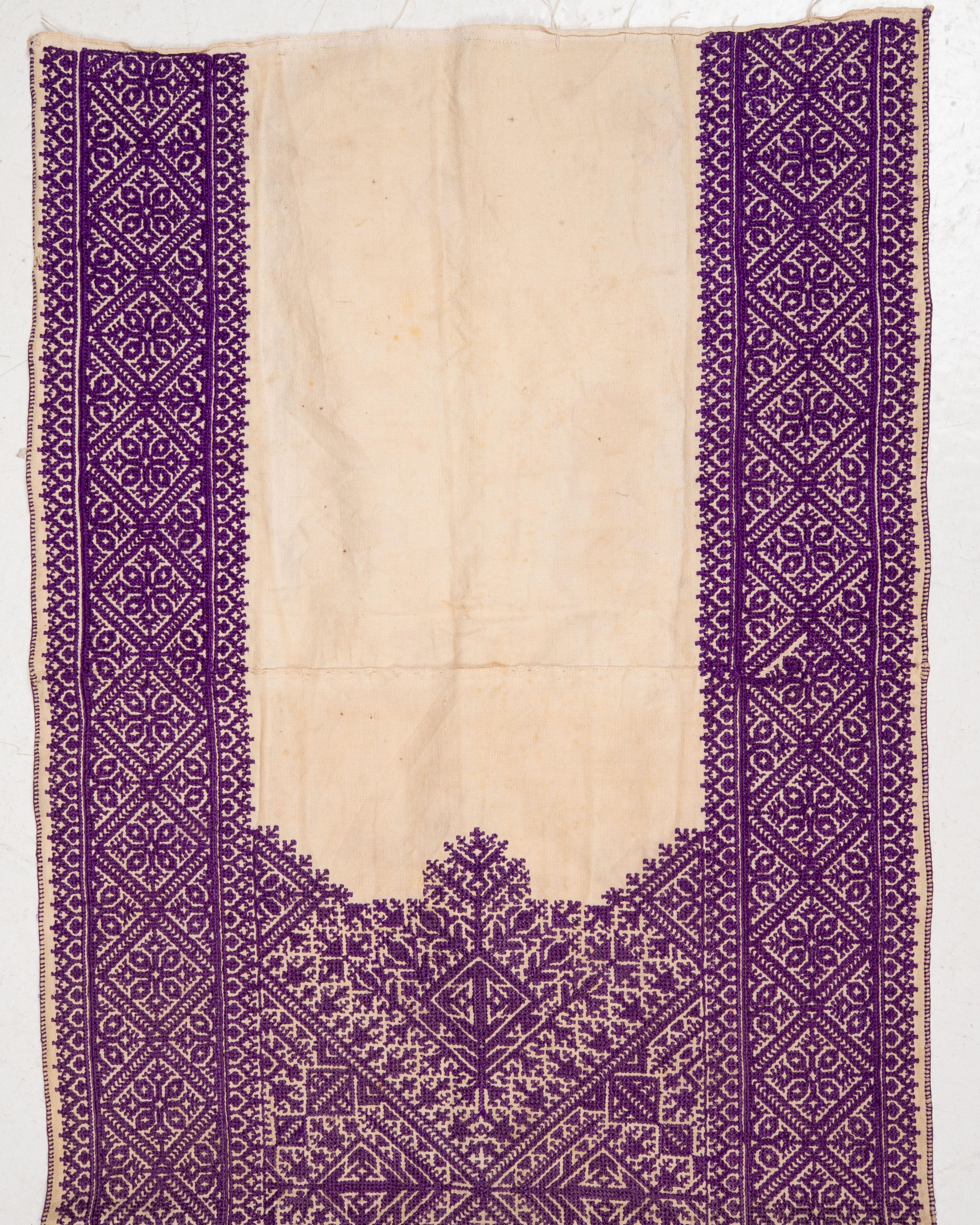 Embroidered Antique Embroidery from Fez Morocco, Early 20th Century. For Sale
